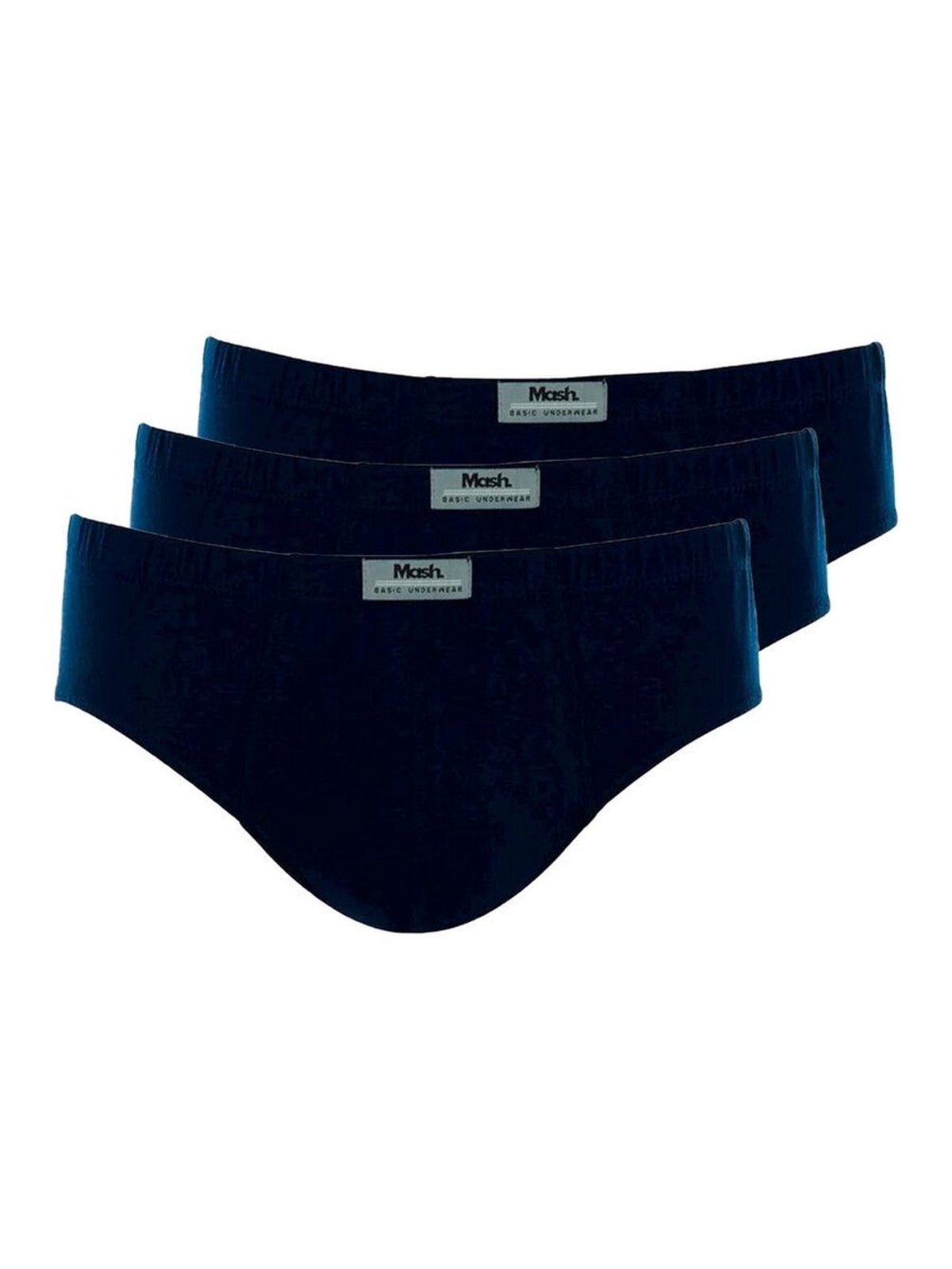 Kit com 3 Cuecas Slip Mash 074.58 Plus Size