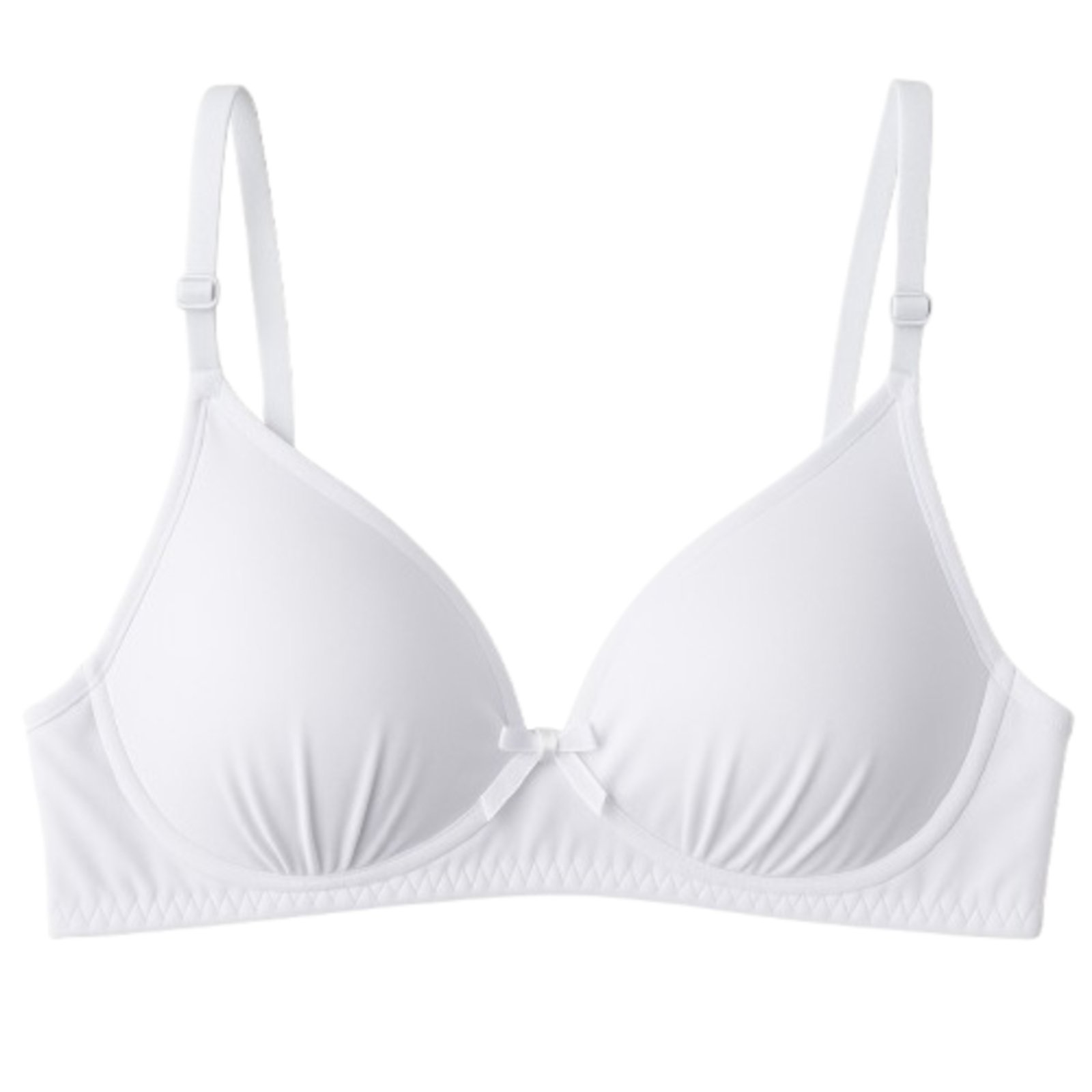 Sutiã Com Soft Bojo Reflexo Íntimo Básico Alça Ajustável Uso Dia a Dia Branco