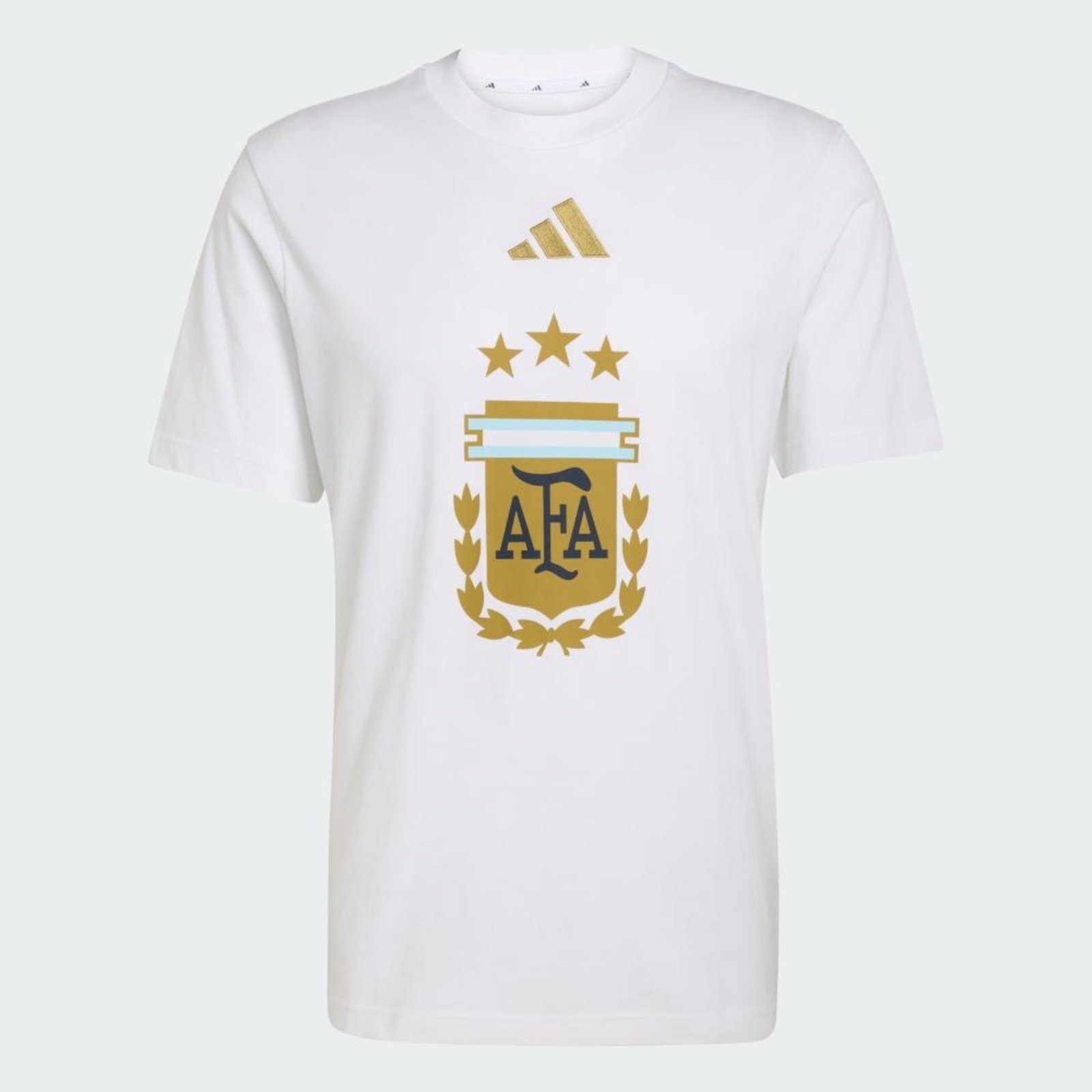 Vista 3 Camisa Estampada Argentina DNA adidas Performance branco Adidas branco