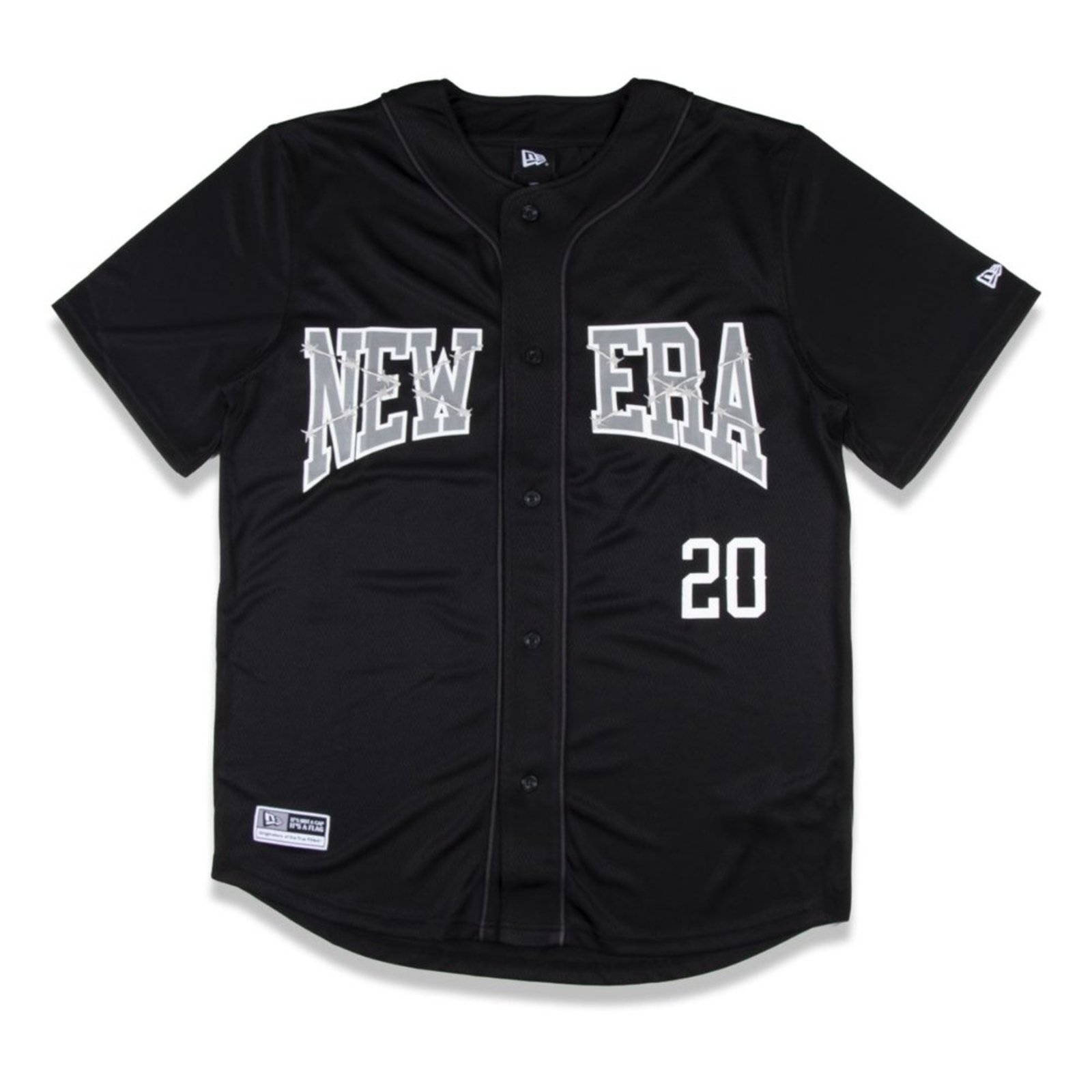 Camiseta New Era Jersey Branded Preto