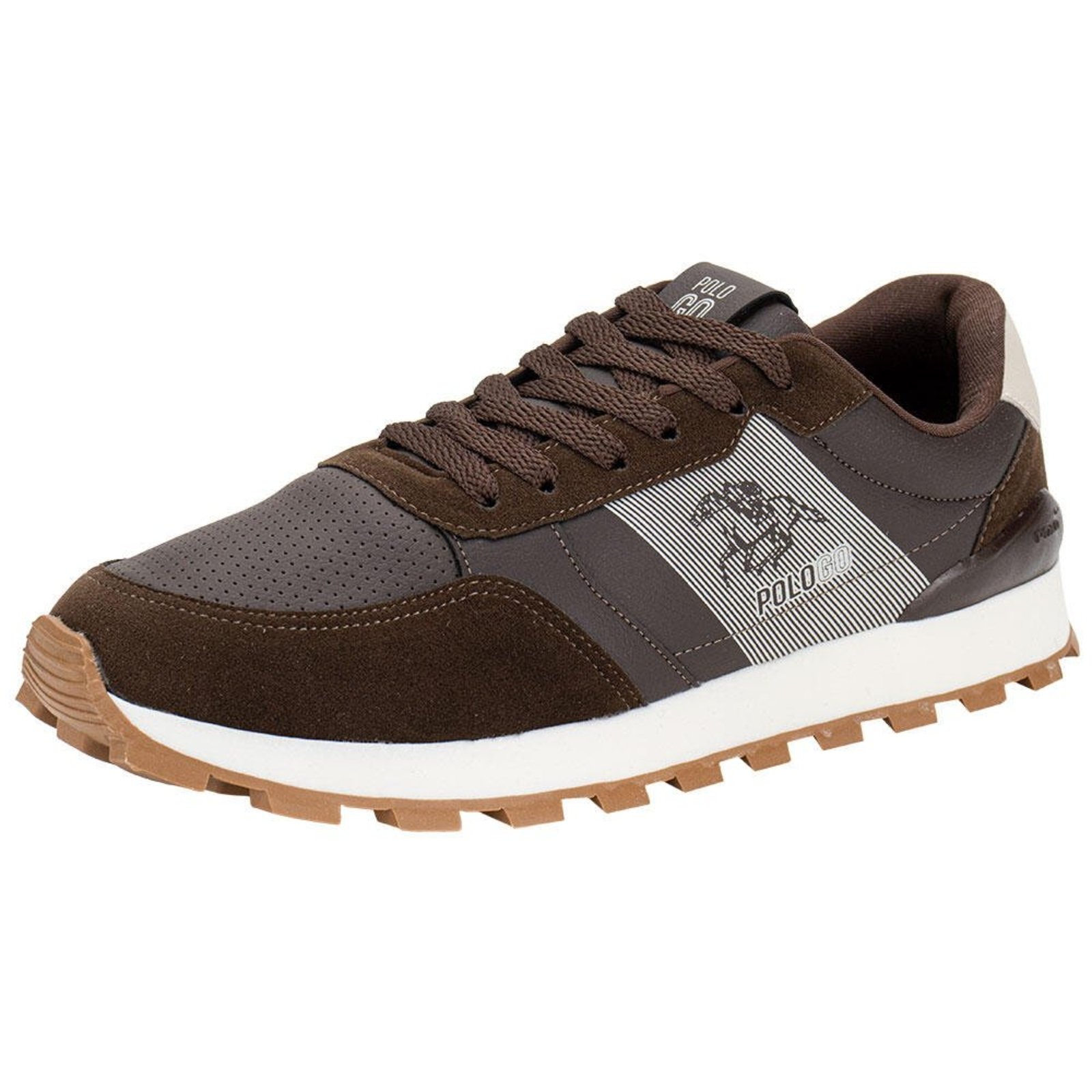 Tênis Masculino Casual Polo Go Go545 6740545 Café