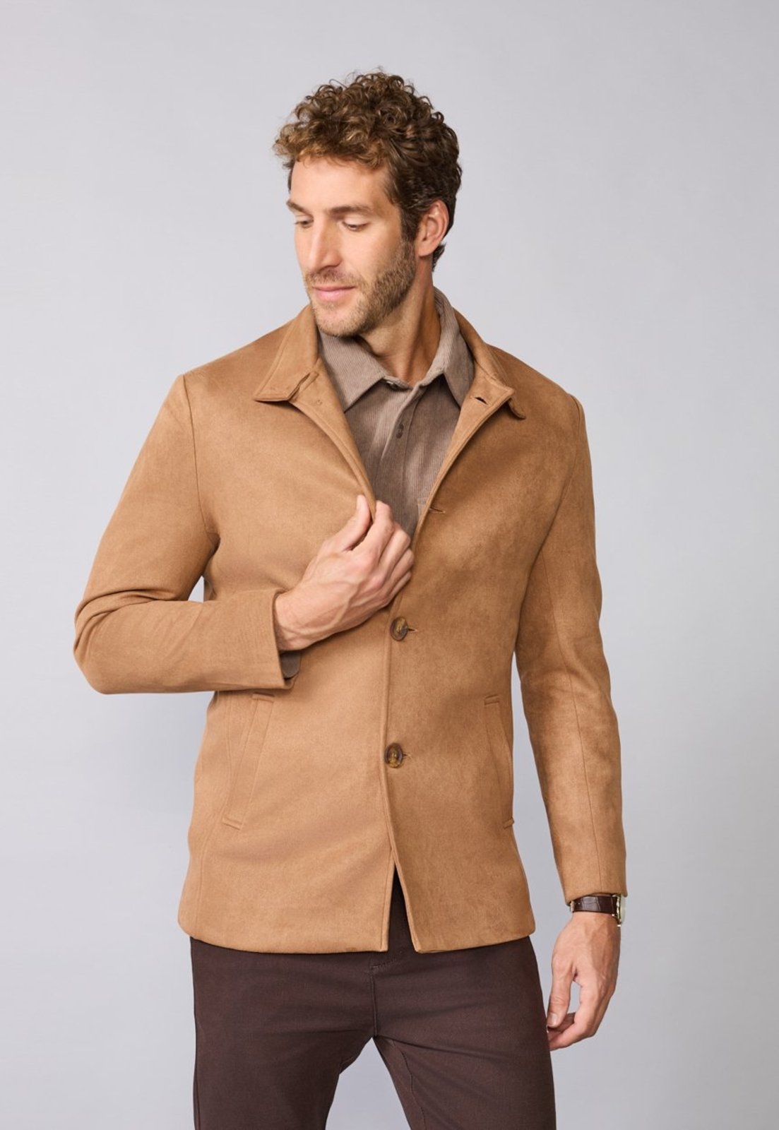 Casaco Nordic Suede Camel