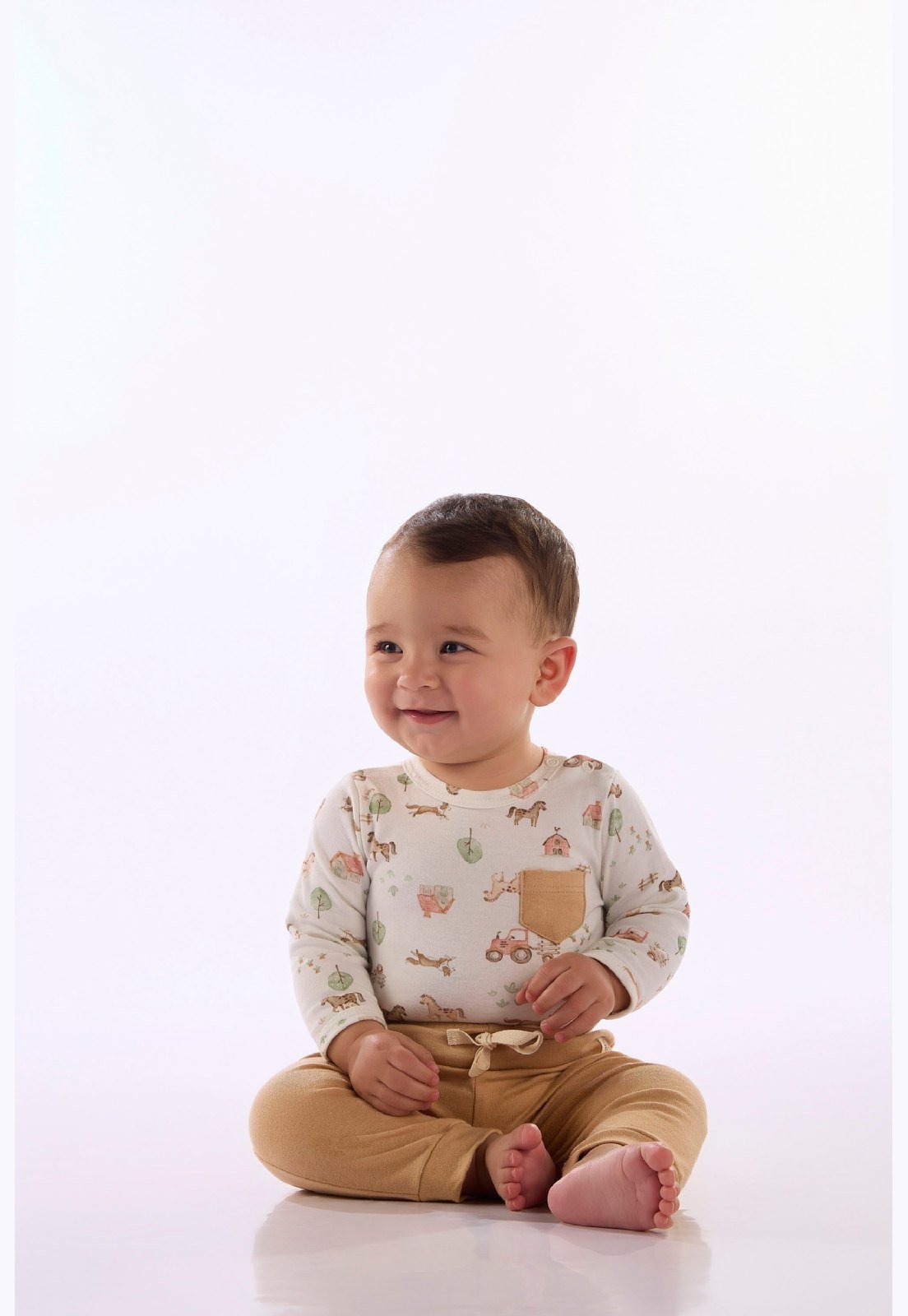 Infantil - Conjunto Body Calça Up Baby Estampado