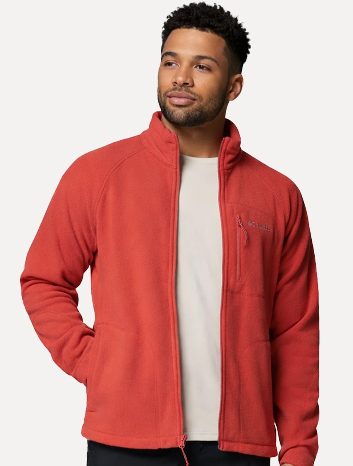 Jaqueta Columbia Fleece Fast Trek II Full Zip Vermelha