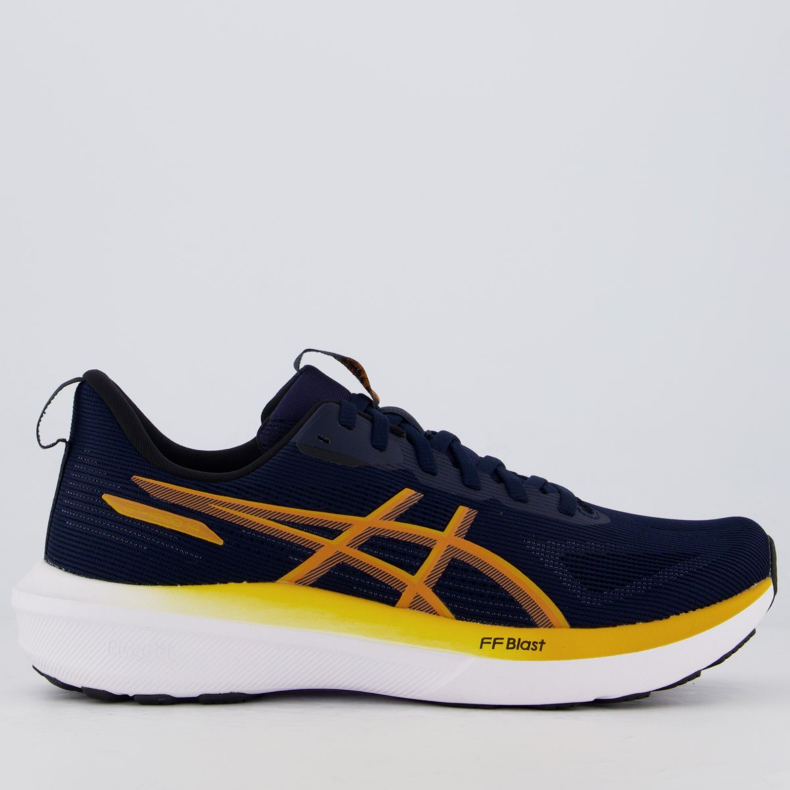 Tênis Asics GT 1000 14 Marinho e Amarelo