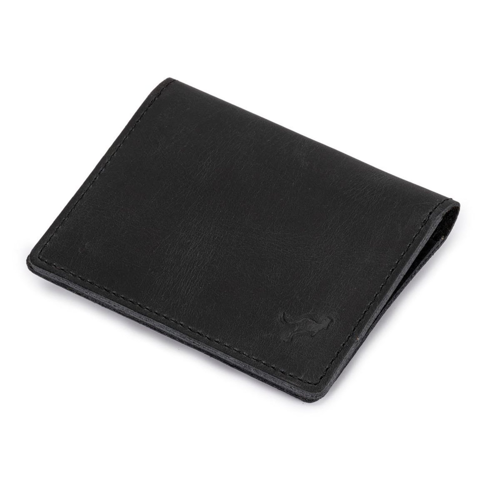 Carteira Masculina Porta Cartão Slim Couro legitimo ello griff Preto