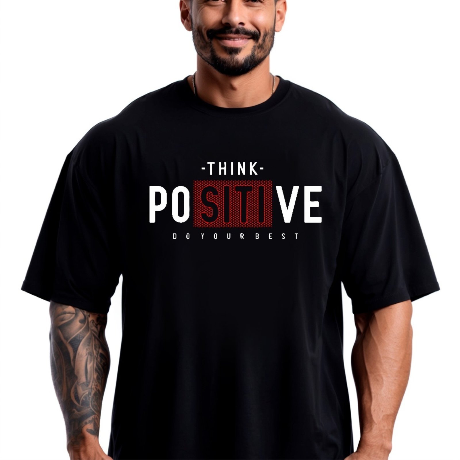 Camiseta Oversized Over Masculina Algodão Academia Preto
