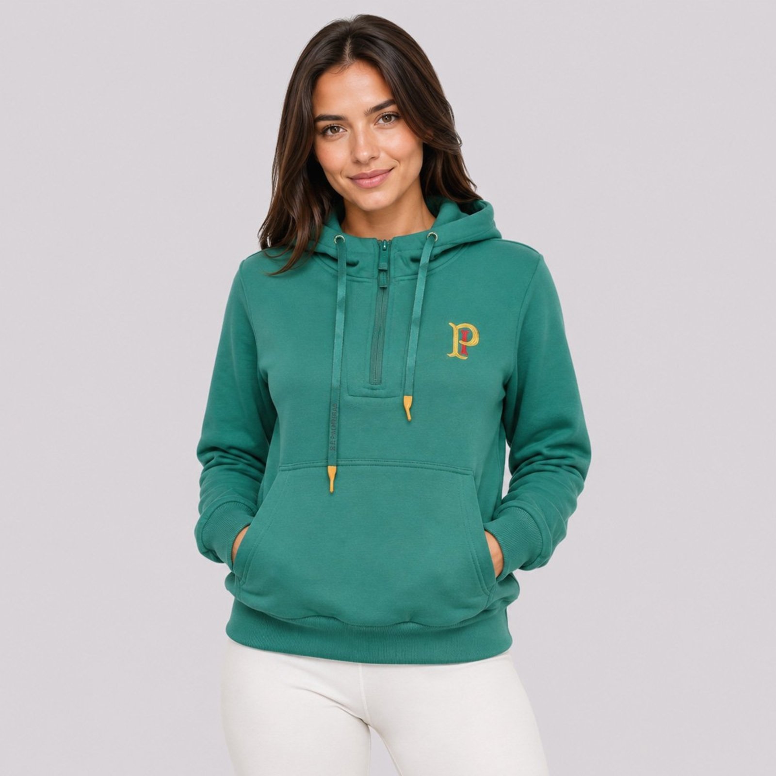 Moletom Palmeiras Canguru PI Feminino Verde