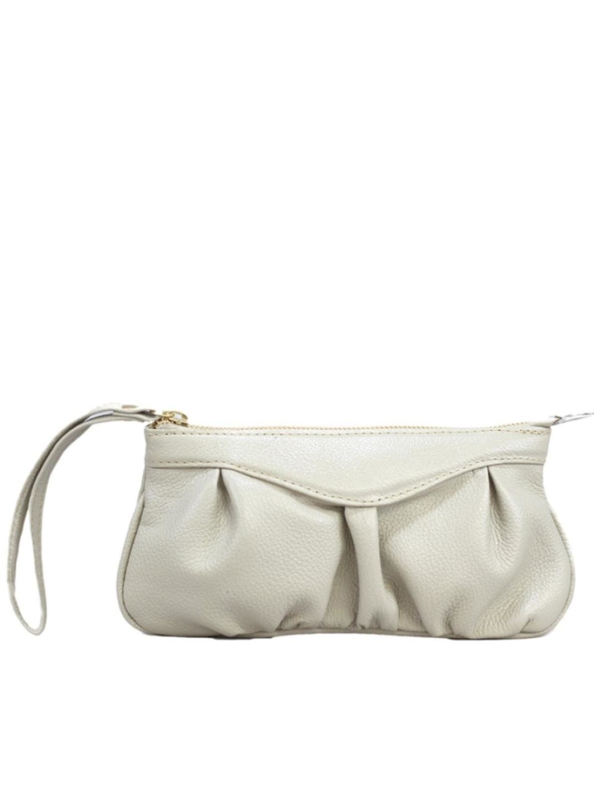 Clutch SN Couros Verona Marfim