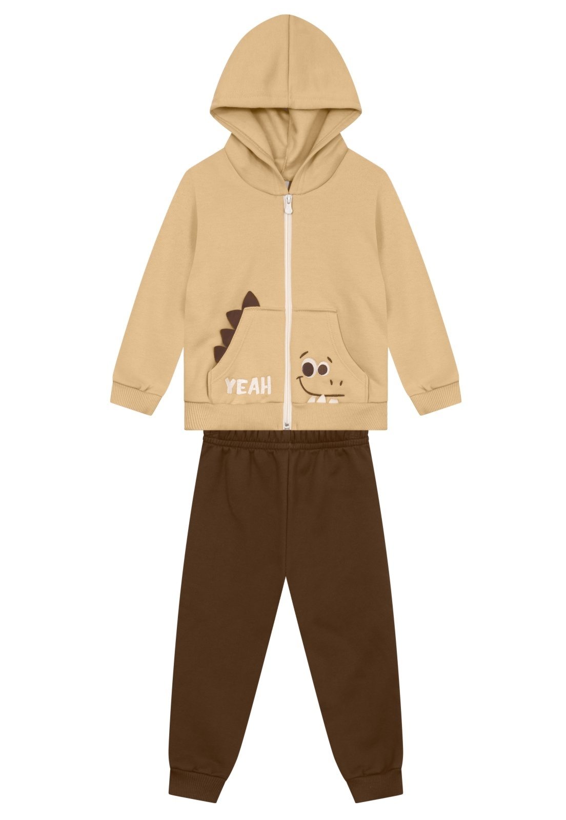 Infantil - Conjunto menino de dinossauro em moletom Brandili