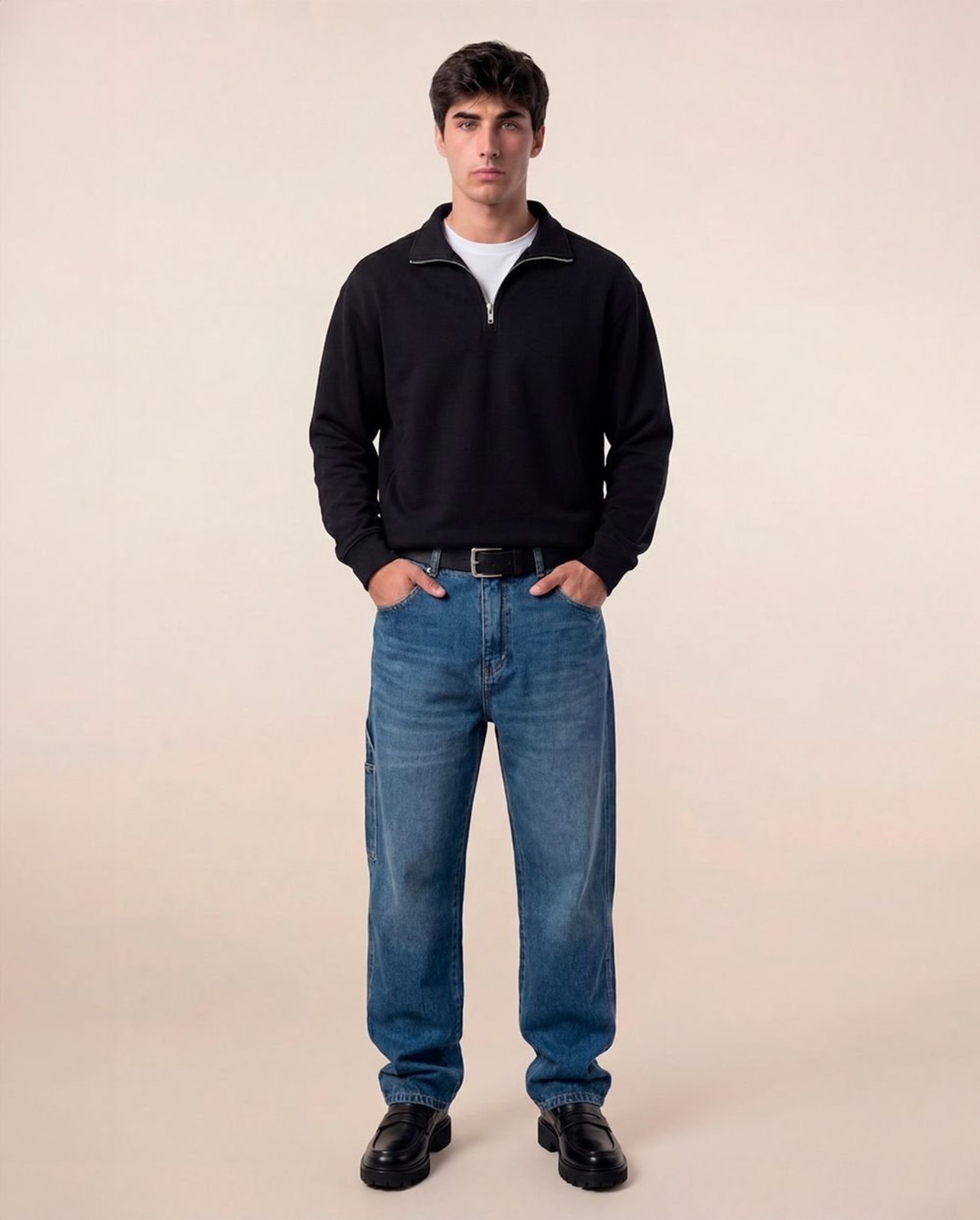 Calça Jeans Baggy Masculina Carpinteiro 25596 Sky Escuro Consciência