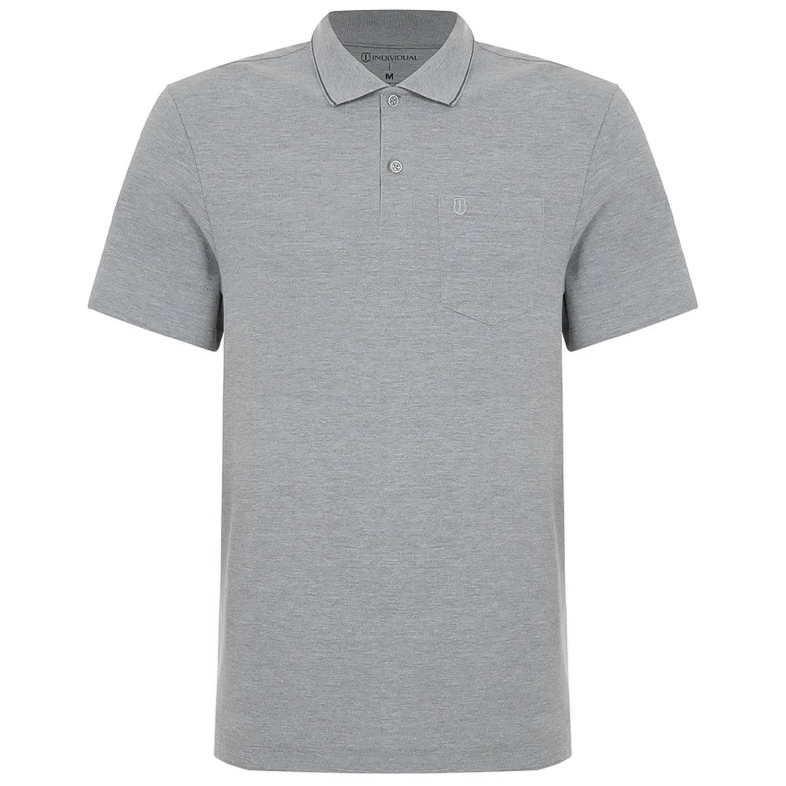 Camisa Polo Individual Comfort Fit OU24 Cinza Masculino