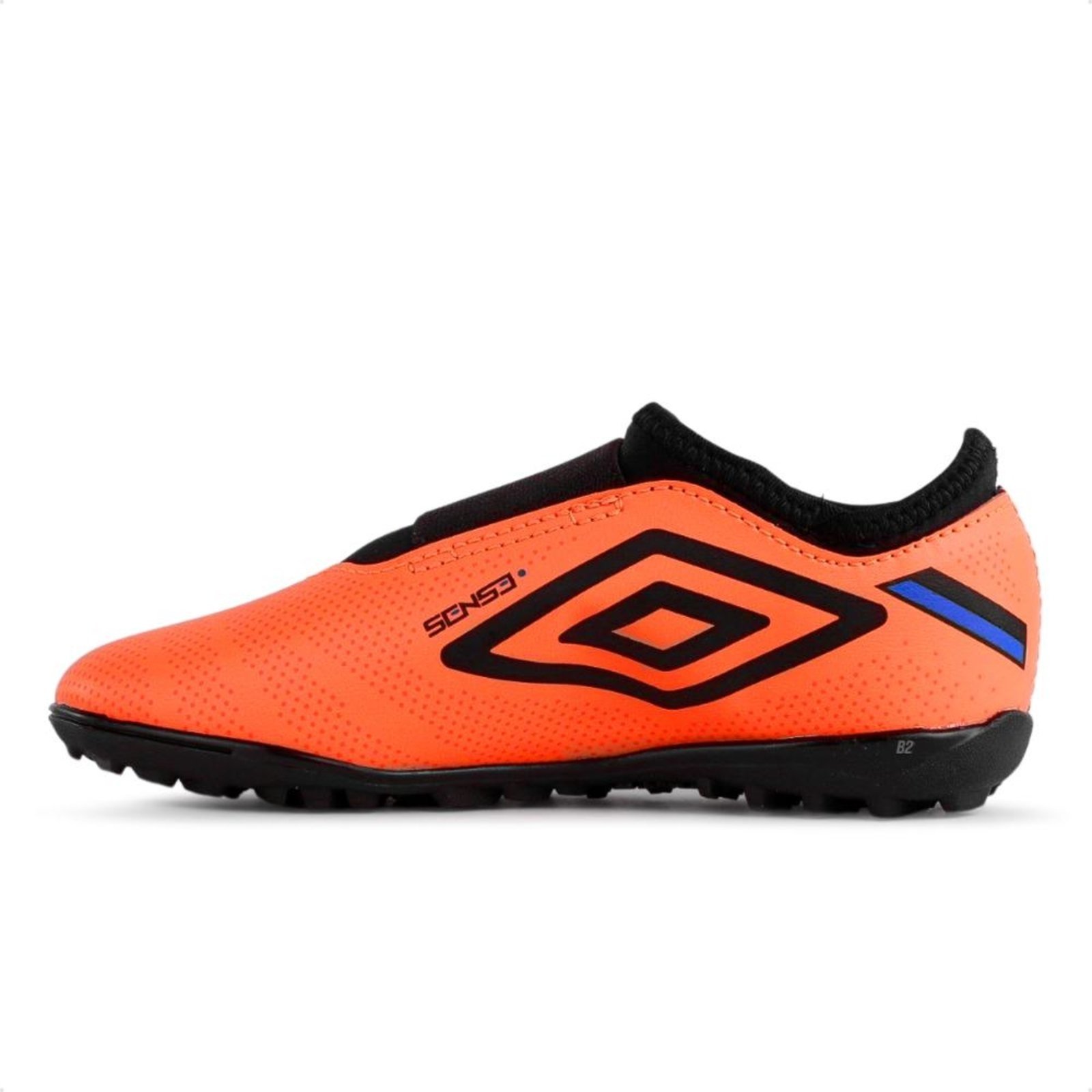 Vista 3 Chuteira Society Umbro Sense laranja Umbro laranja
