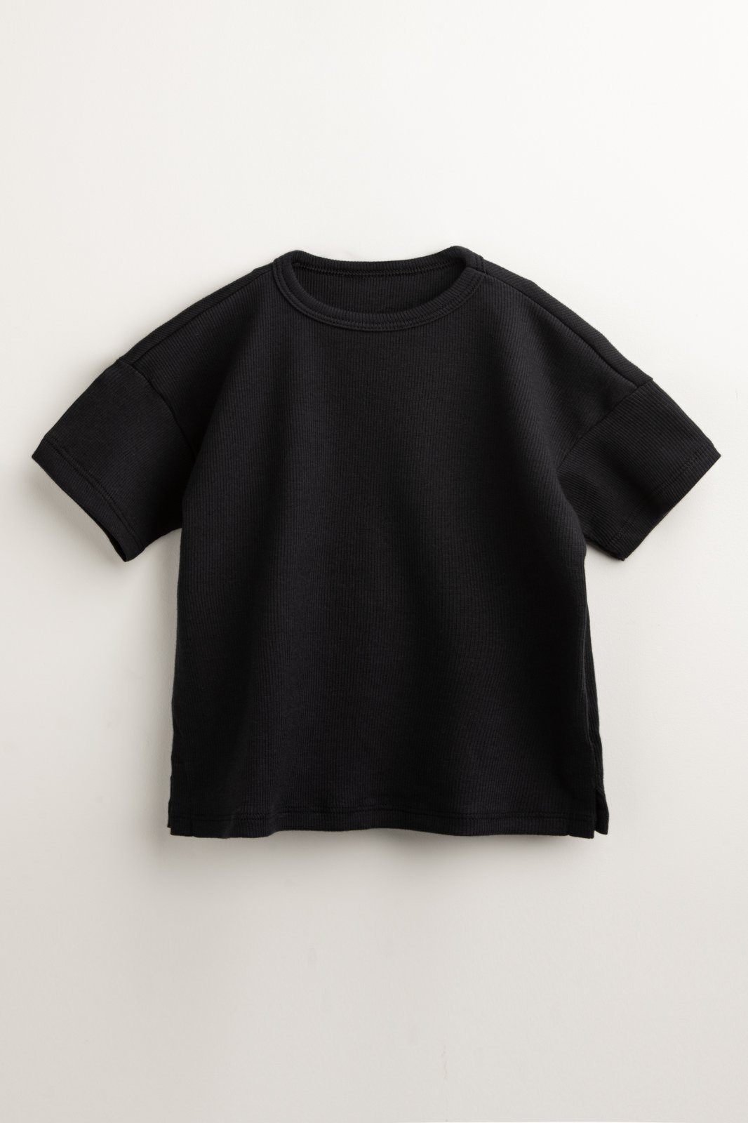 Infantil - Camiseta Despojada Unissex Oversized Canelada Preto Zebra&Friends