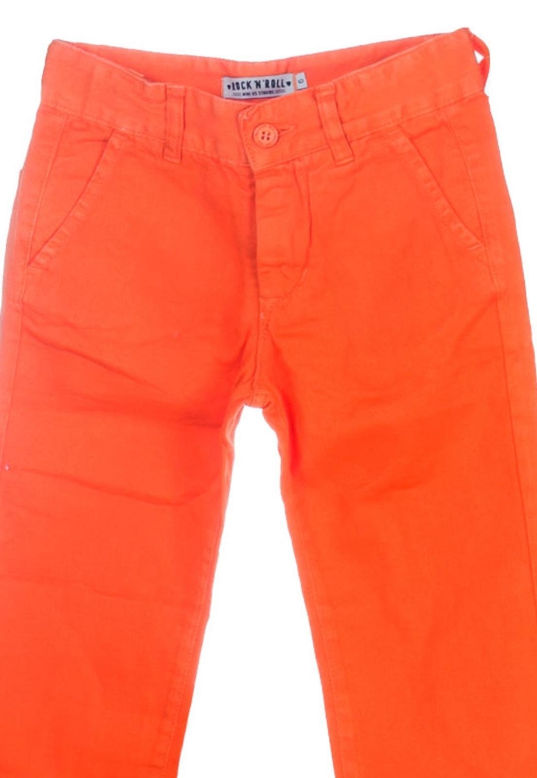 Vista 3 Infantil - Calça Avulsa Feminina Mini Us Have Fun laranja Have Fun laranja