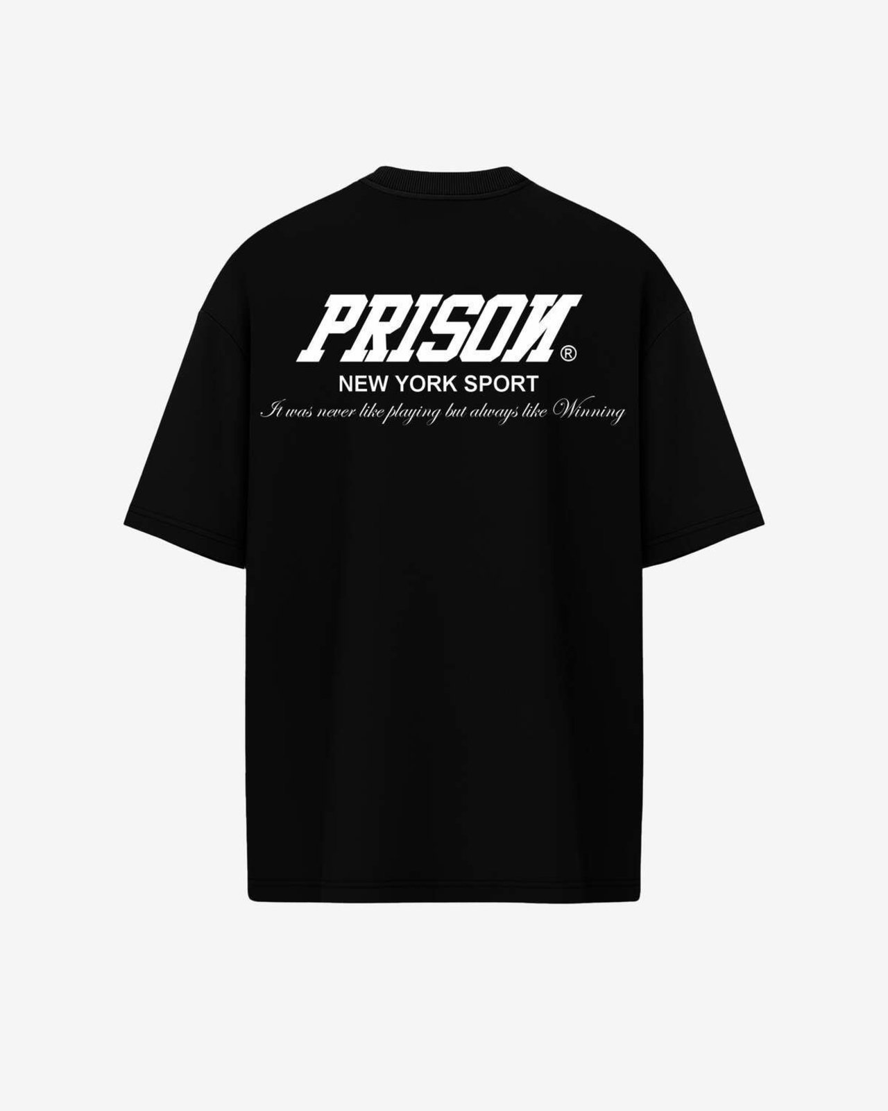 Camiseta Oversized Box Essentials Preta Preto