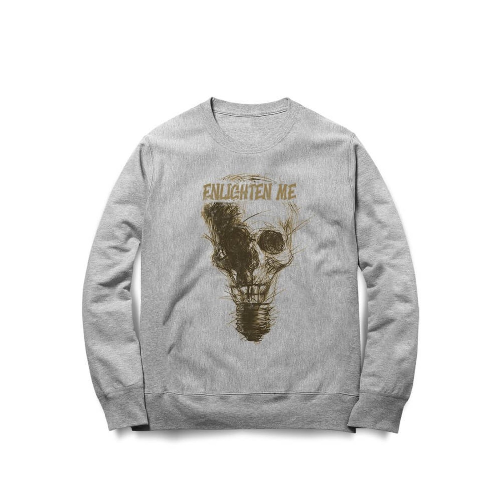Moletom Enlighten Me - Mescla Cinza - Casual - Studio Geek