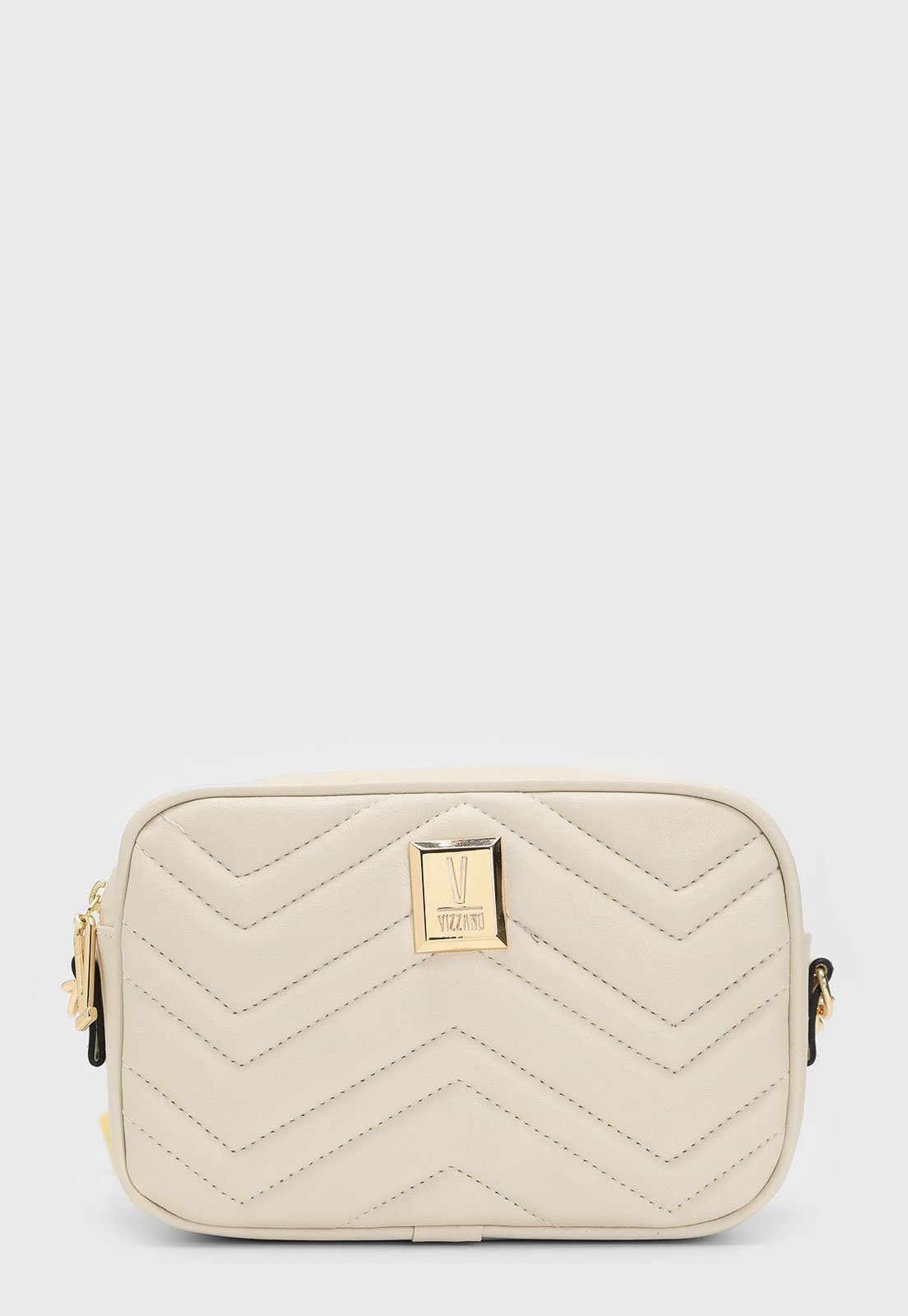 Bolsa Transversal Vizzano Alça Ajustável Off-White