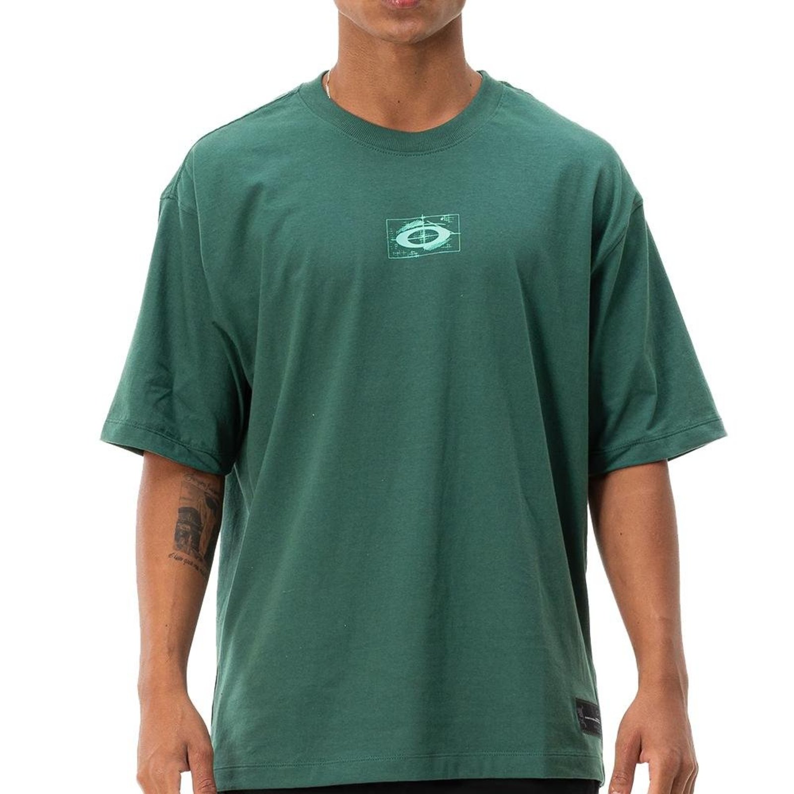 Camiseta Oakley Bunker Project SS W26 Masculina Hunter Green