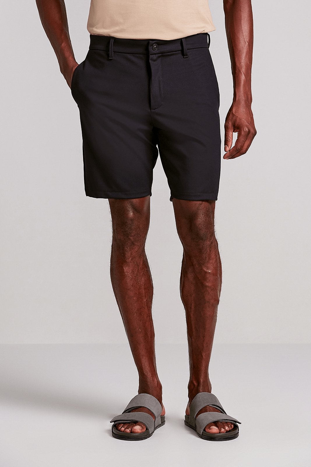HIGHSTIL Bermuda Tecnocomfy Slim Fit - Preto