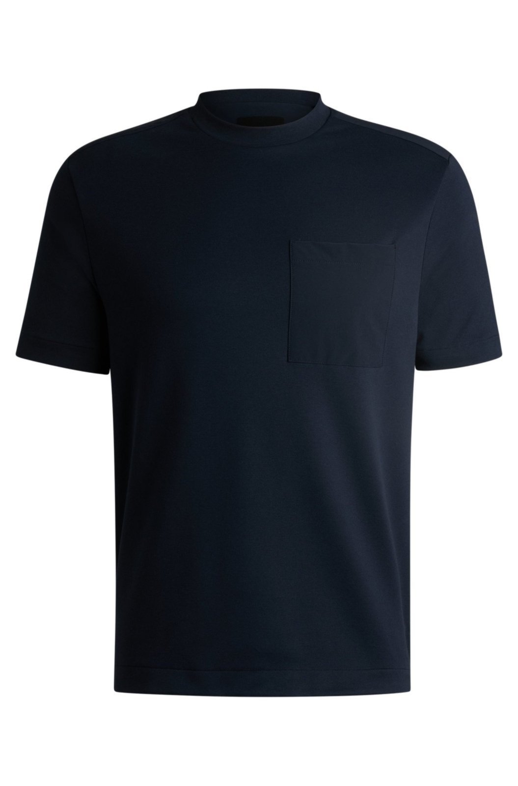 Camiseta De Algodão Misturado Com Acabamentos Tonais