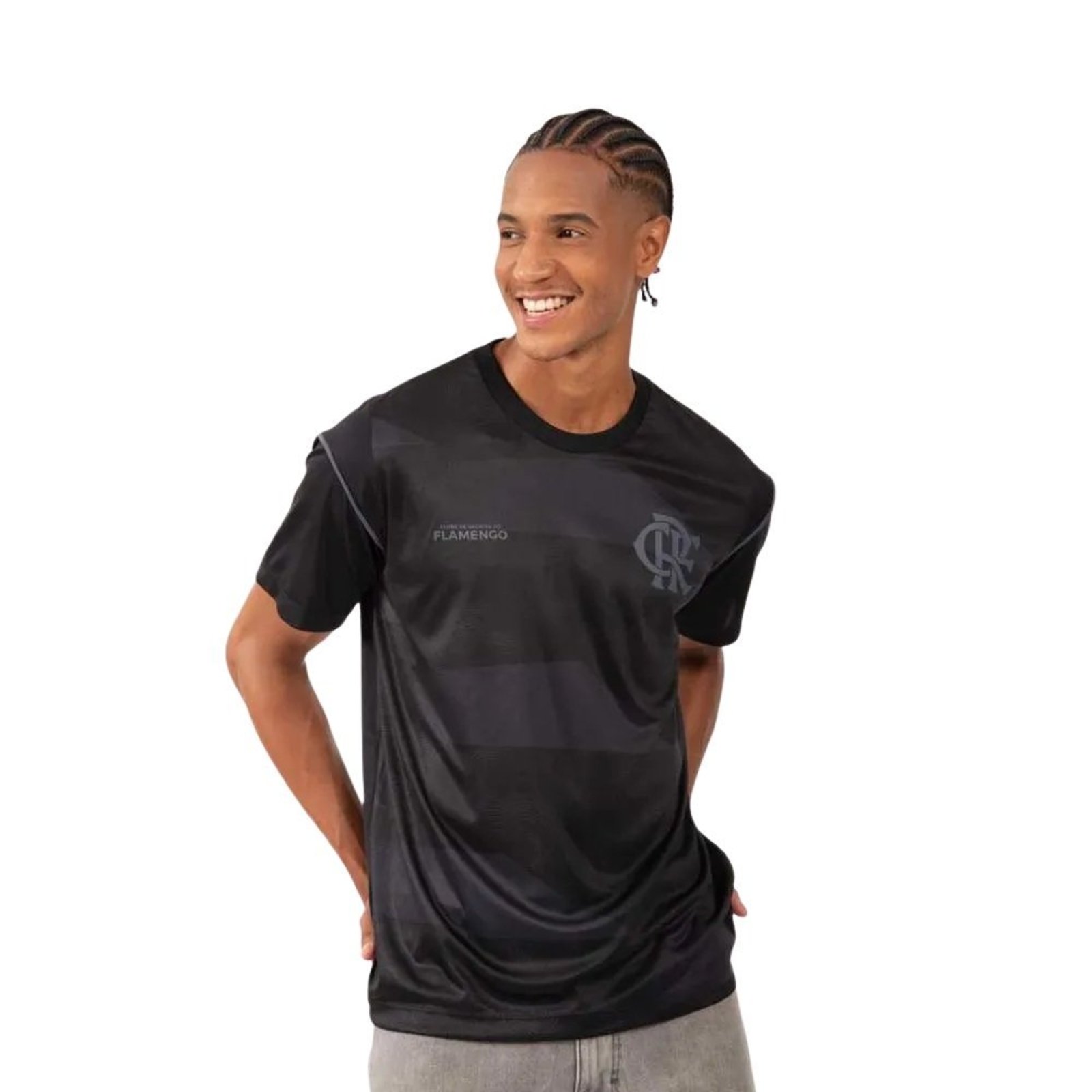 Camiseta Braziline Flamengo Sinal Masculina