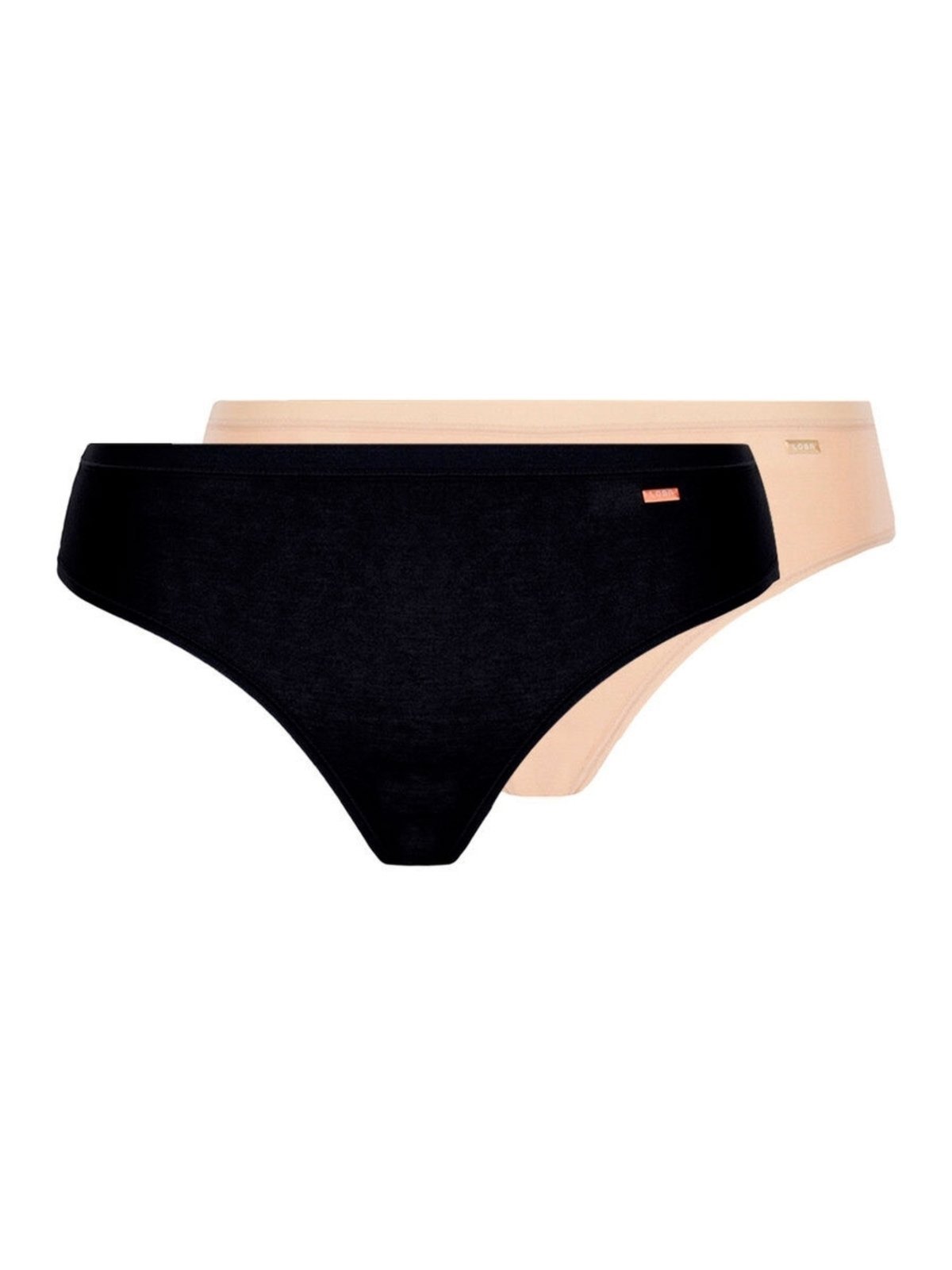 Vista 2 Kit com 2 Calcinhas Biquíni Loba 40353-001 Plus Size Lupo preto Lupo preto