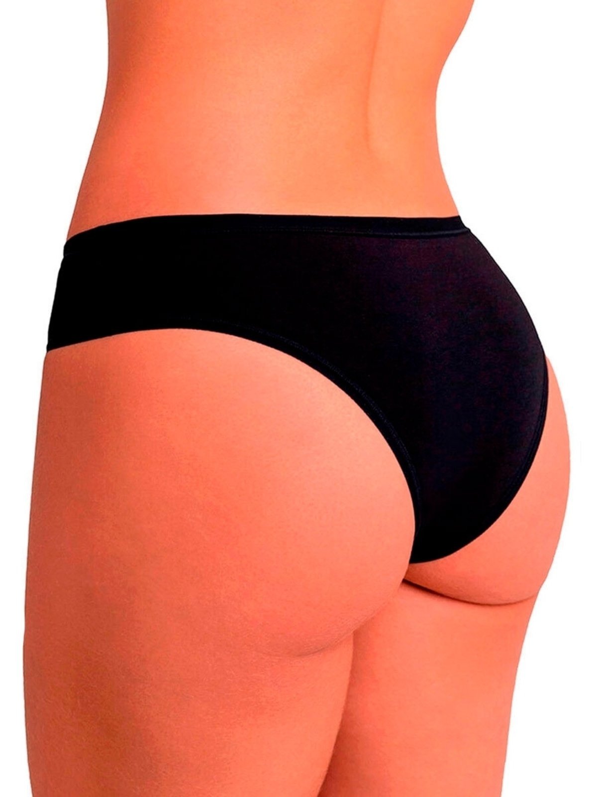 Vista 3 Kit com 2 Calcinhas Biquíni Loba 40353-001 Plus Size Lupo preto Lupo preto
