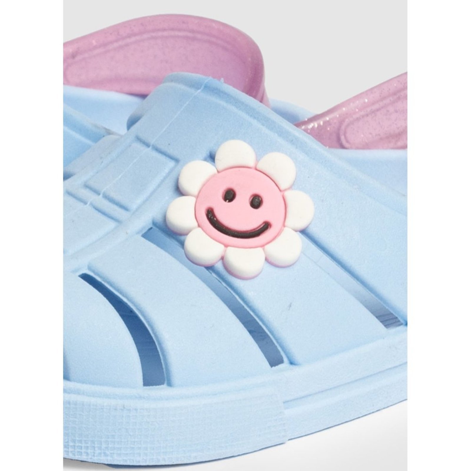 Vista 3 Infantil - Babuche Menina Florzinha Molekada azul Molekada azul