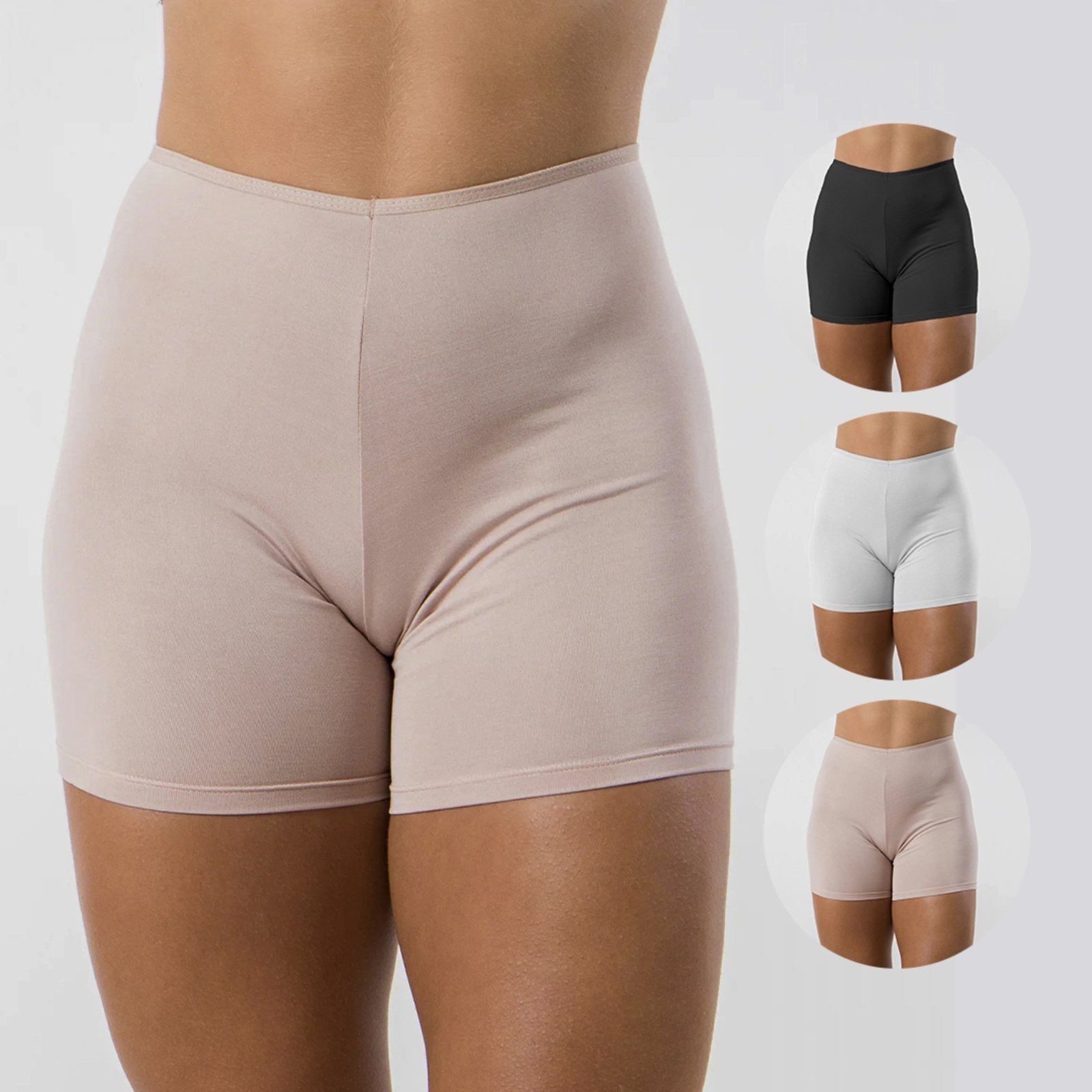 Kit 10 Shortinhos Gabi Lingerie Lisos Anáguas Confortaveis Segunda Pele Moda Feminina
