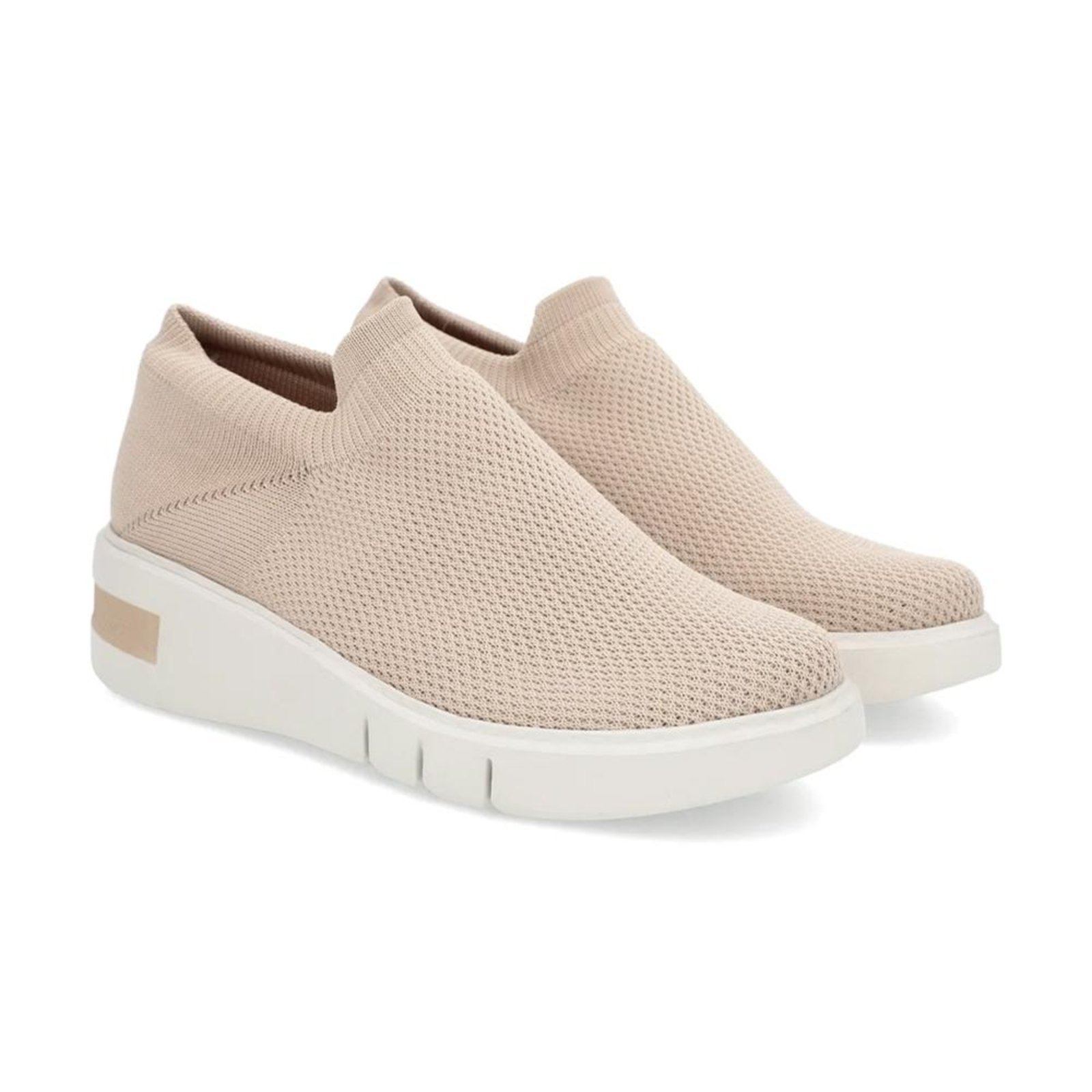 Vista 3 Tênis Usaflex Feminino Slip On Tricot Detalhe Sola Casual AM01004 preto Usaflex preto