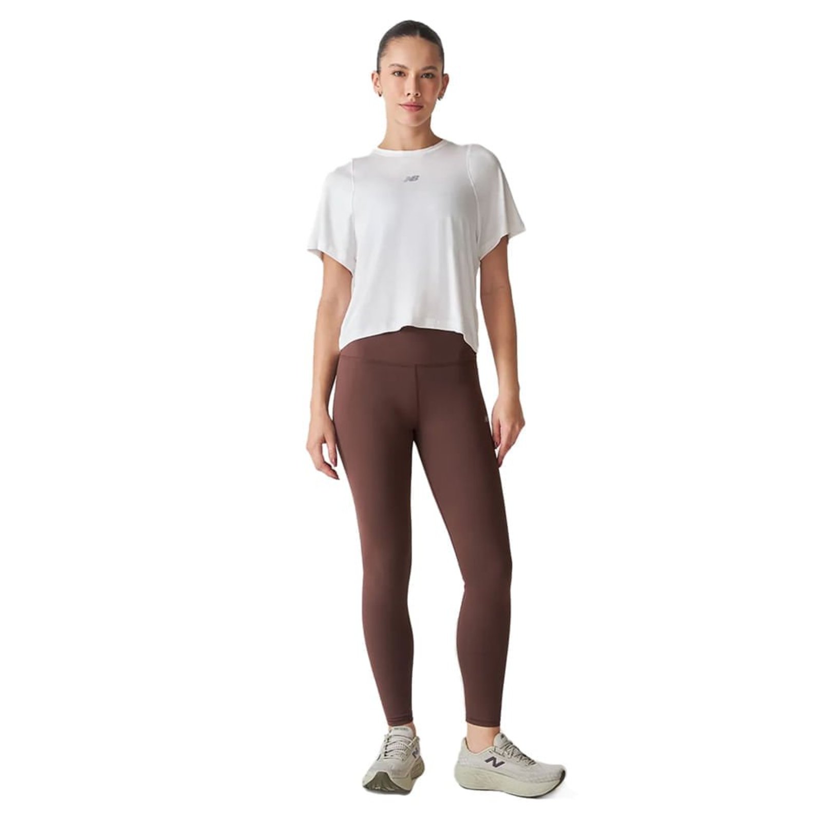 Legging Feminina New Balance Harmony High Rise Marrom