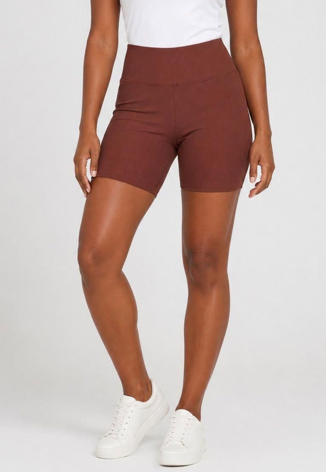 Bermuda Feminina Fila Life Ribbed lii Marrom