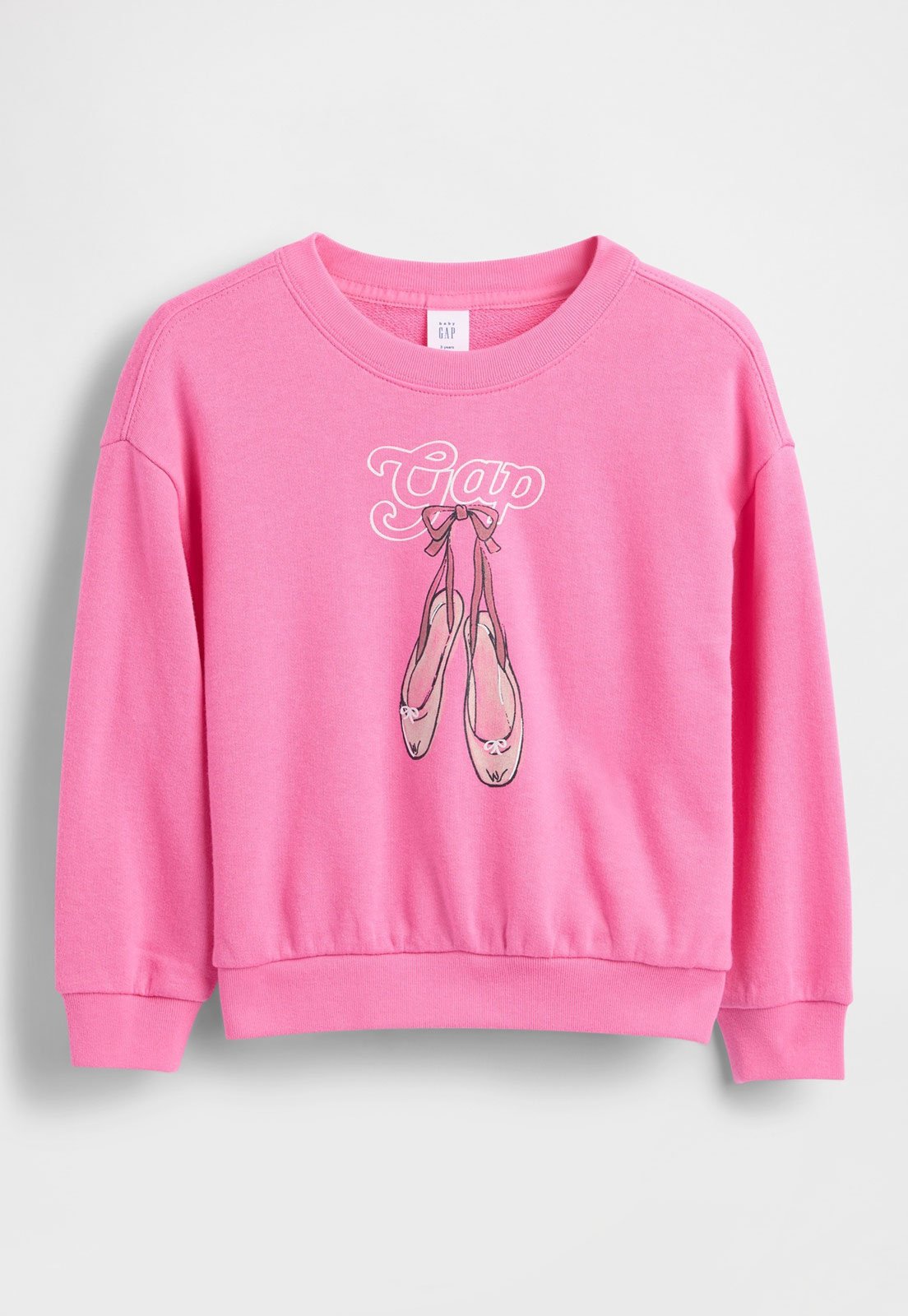 Blusa de Moletom GAP Sapatilha Rosa