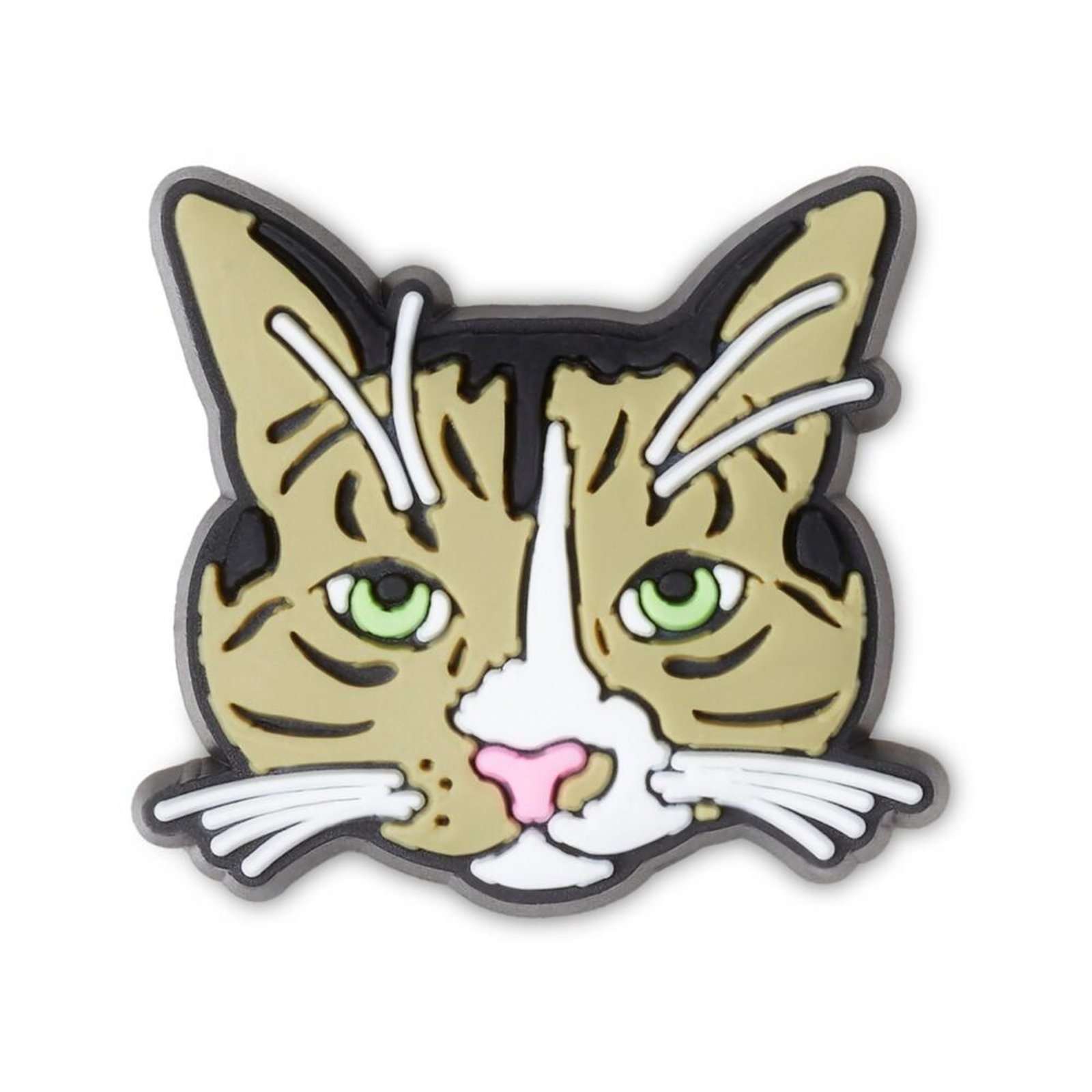 Vista 2 Infantil - Jibbitz™ gato sério unico Crocs branco