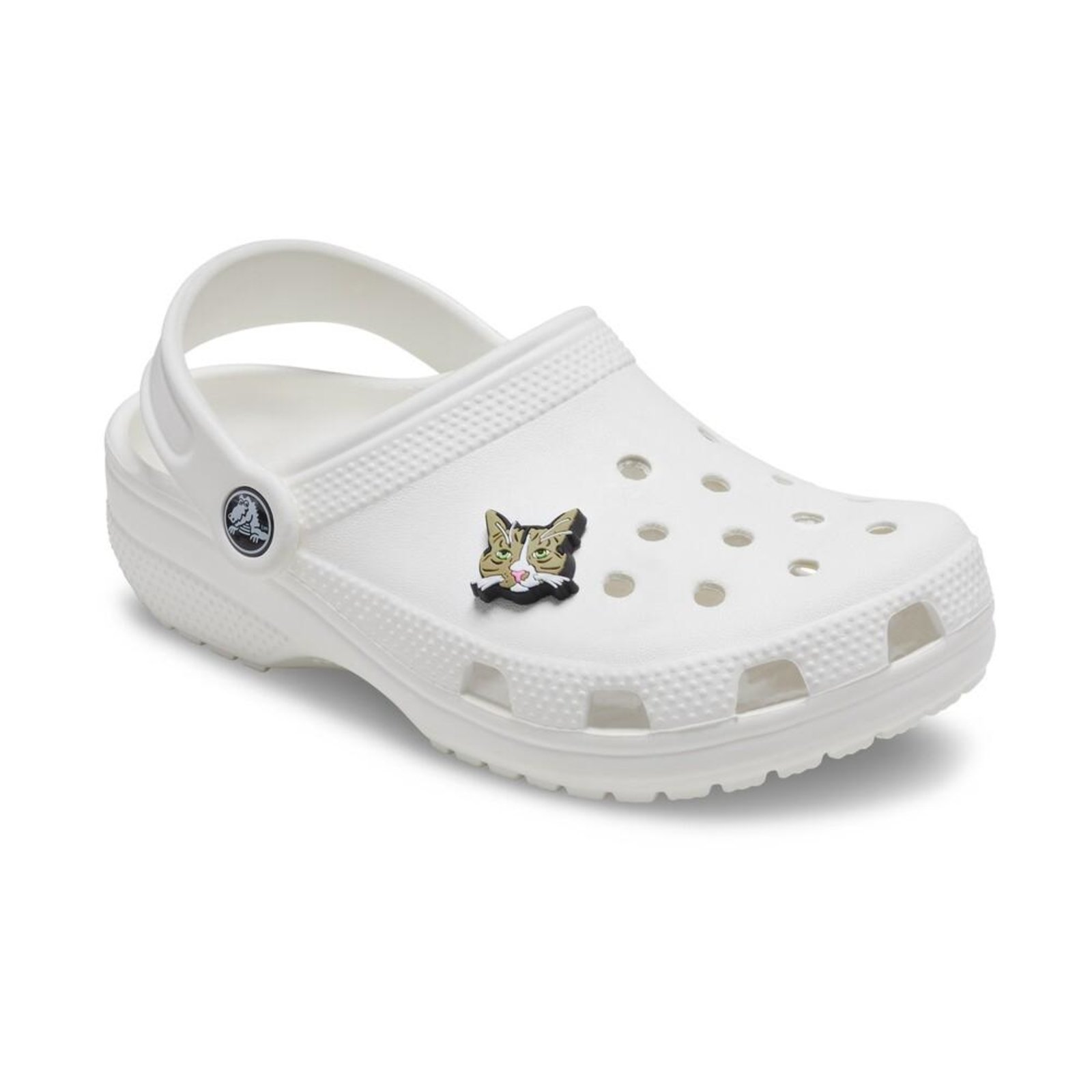 Vista 3 Infantil - Jibbitz™ gato sério unico Crocs branco