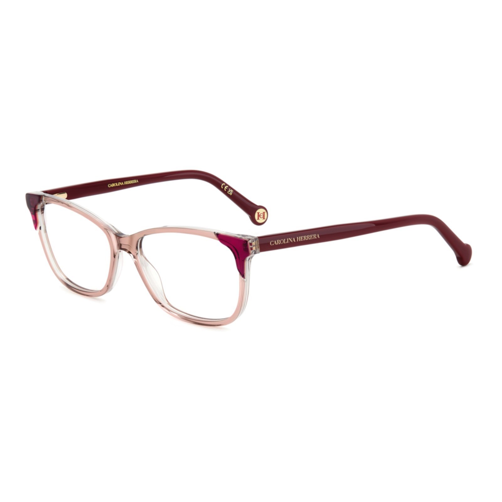 Armação de Óculos Carolina Herrera Her 0284 35J – Rosa 53