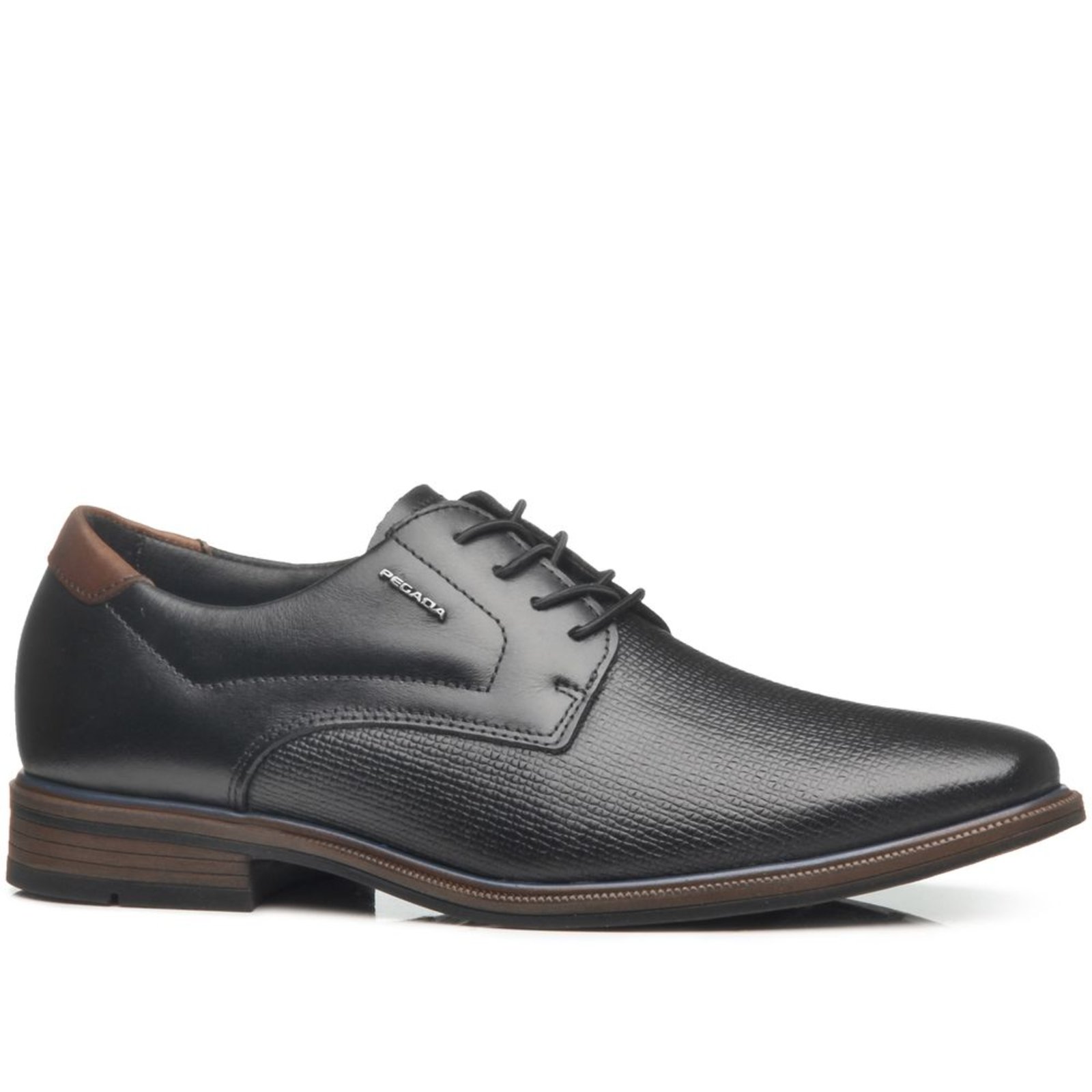 Sapato Social Pegada Masculino em Couro Preto 126306-01 Sapato Social Pegada Masculino em Couro Preto 126306-01 37
