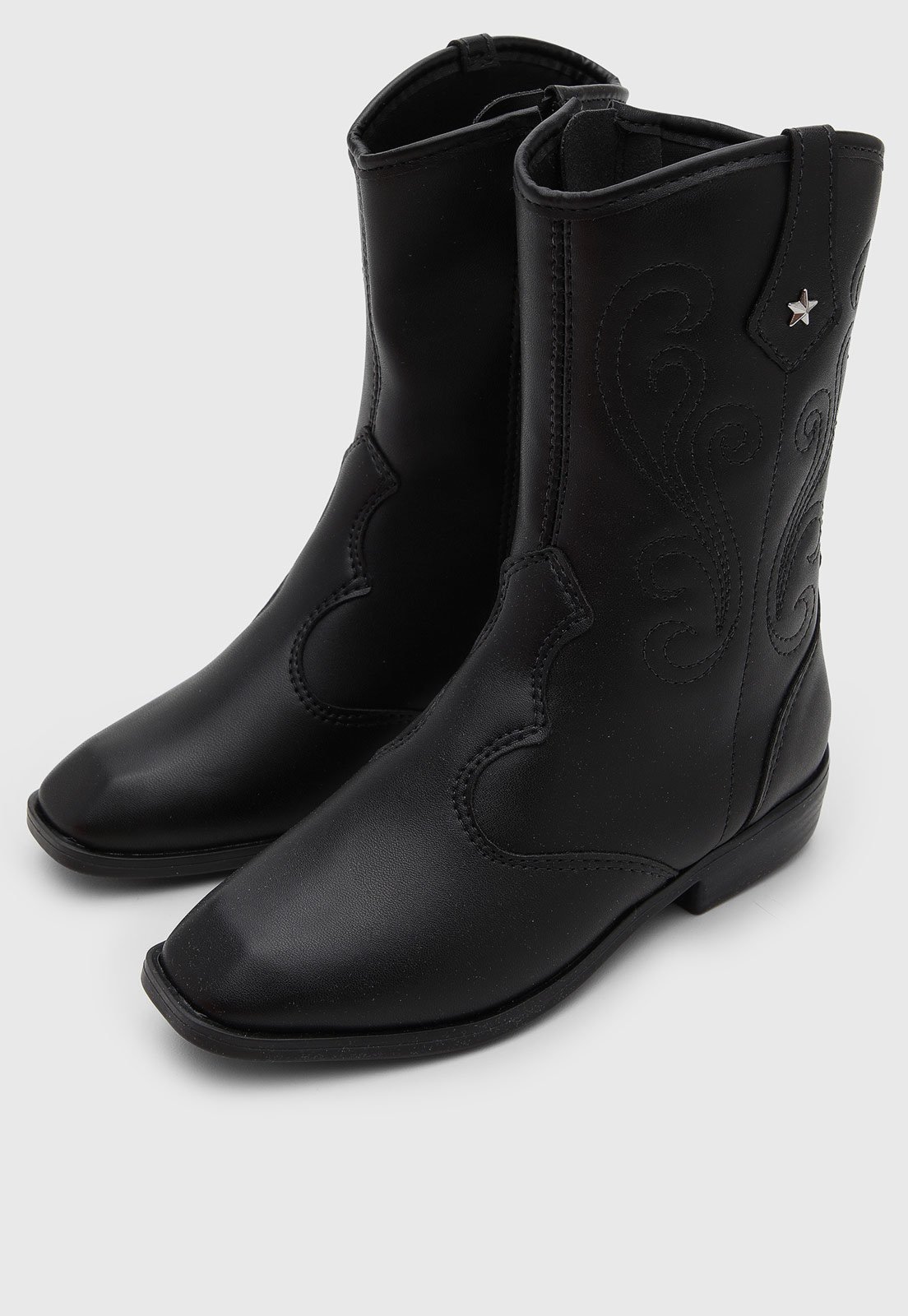 Infantil - Bota Molekinha Cano Curto Preta