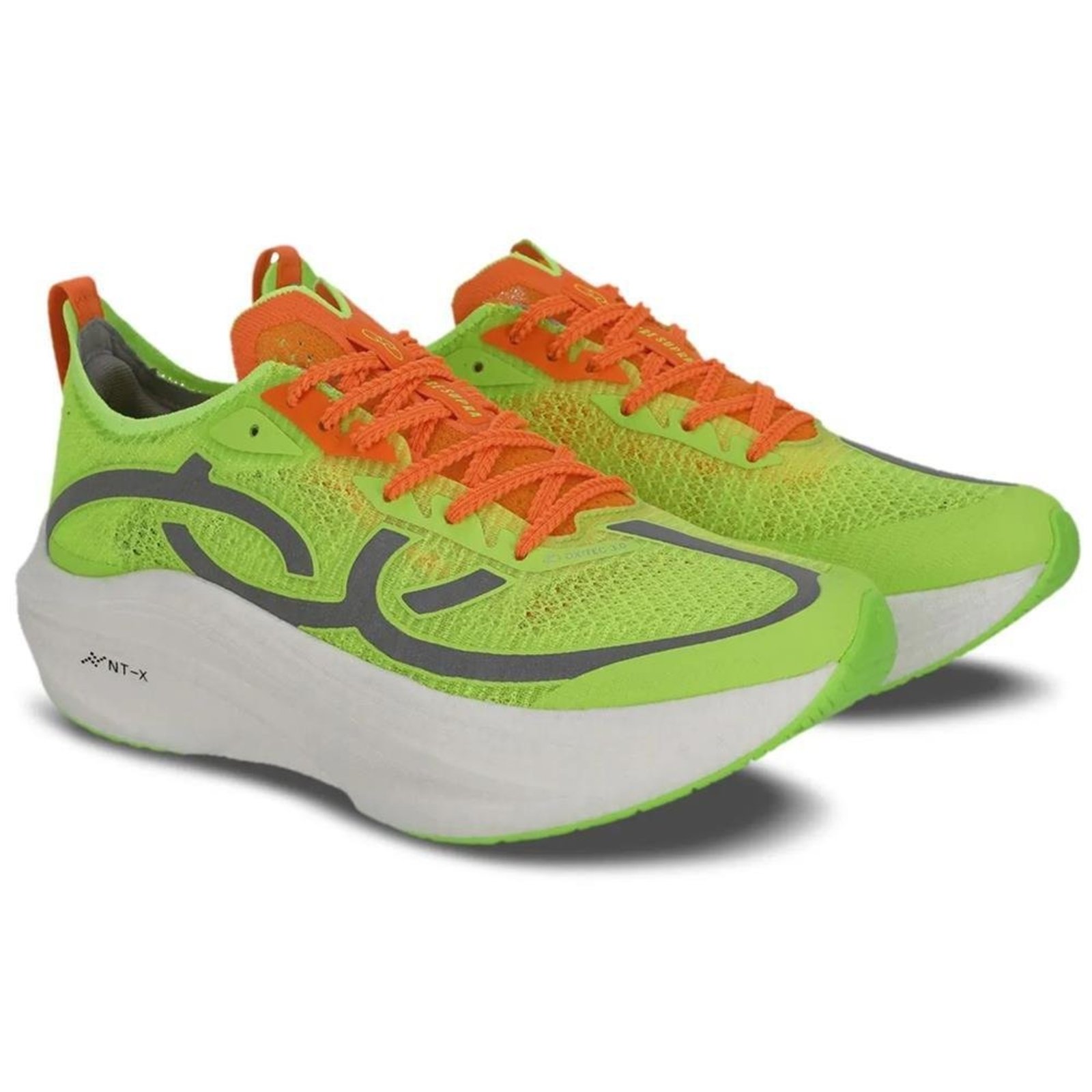 Tênis Masculino Feminino Running Olympikus Corre Supra 319 Verde/Laranja 38
