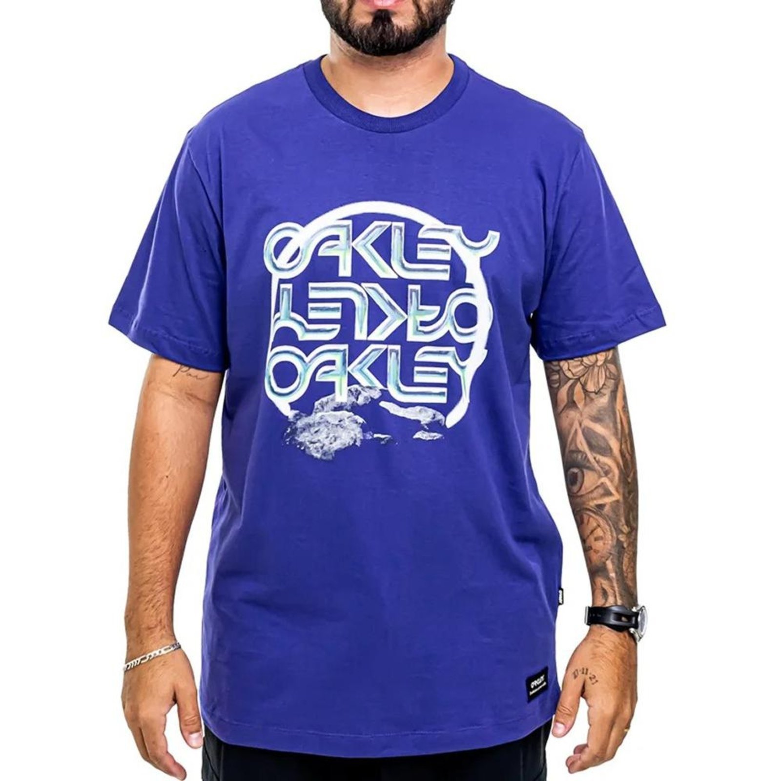 Camiseta Oakley Organic B1B Chromed WT25 Team Purple