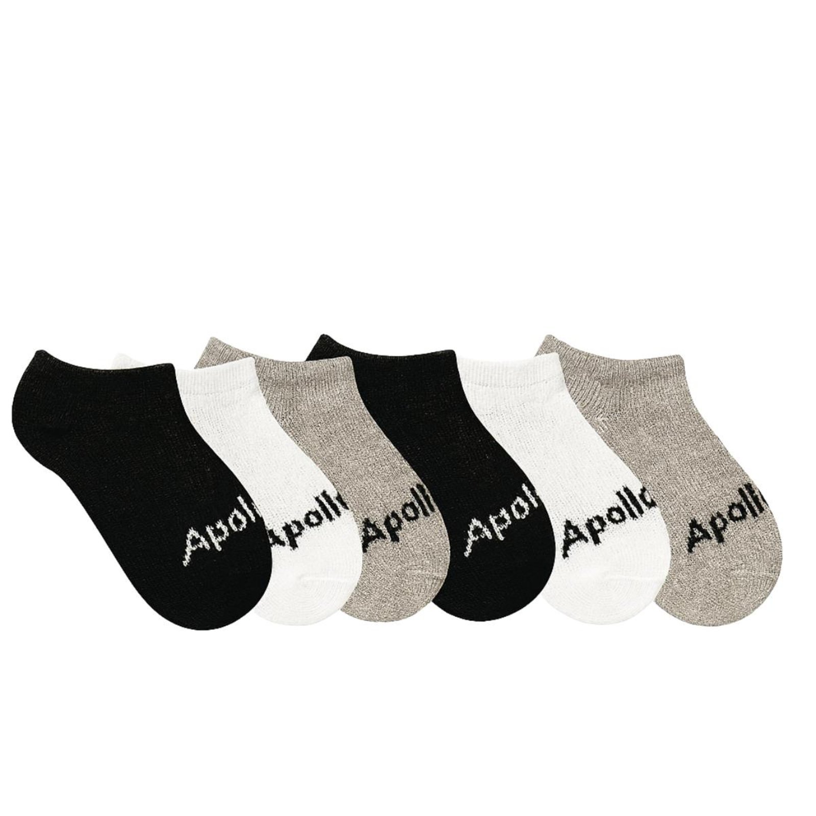 Kit 6 Pares Meia Sapatilha Menino Apollo