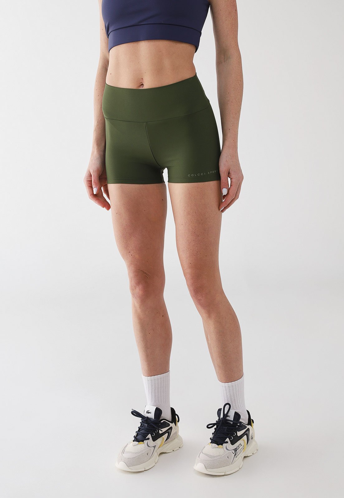 Bermuda Feminina Colcci Sport Cintura Alta Verde Militar