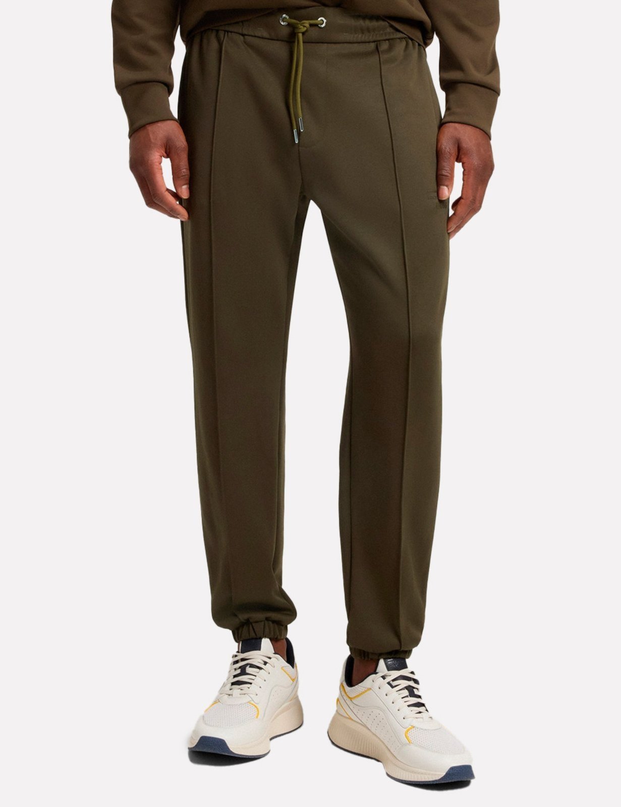Calça Hugo Boss X Porsche Moletom Regular C-Lamont 71 Verde Militar