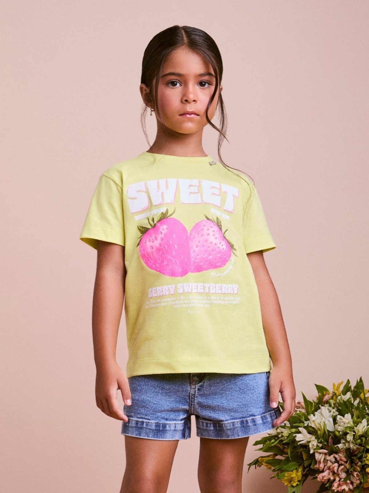 Infantil - Blusa Sweet com Strass