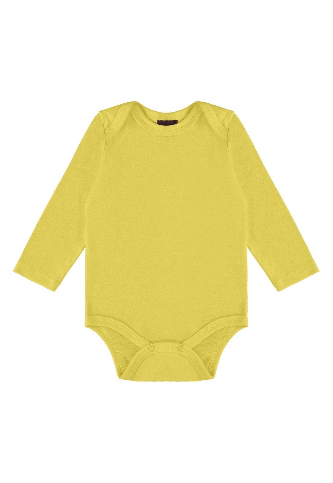 Infantil – Body Manga Longa Básico Unissex Guloseima Amarelo