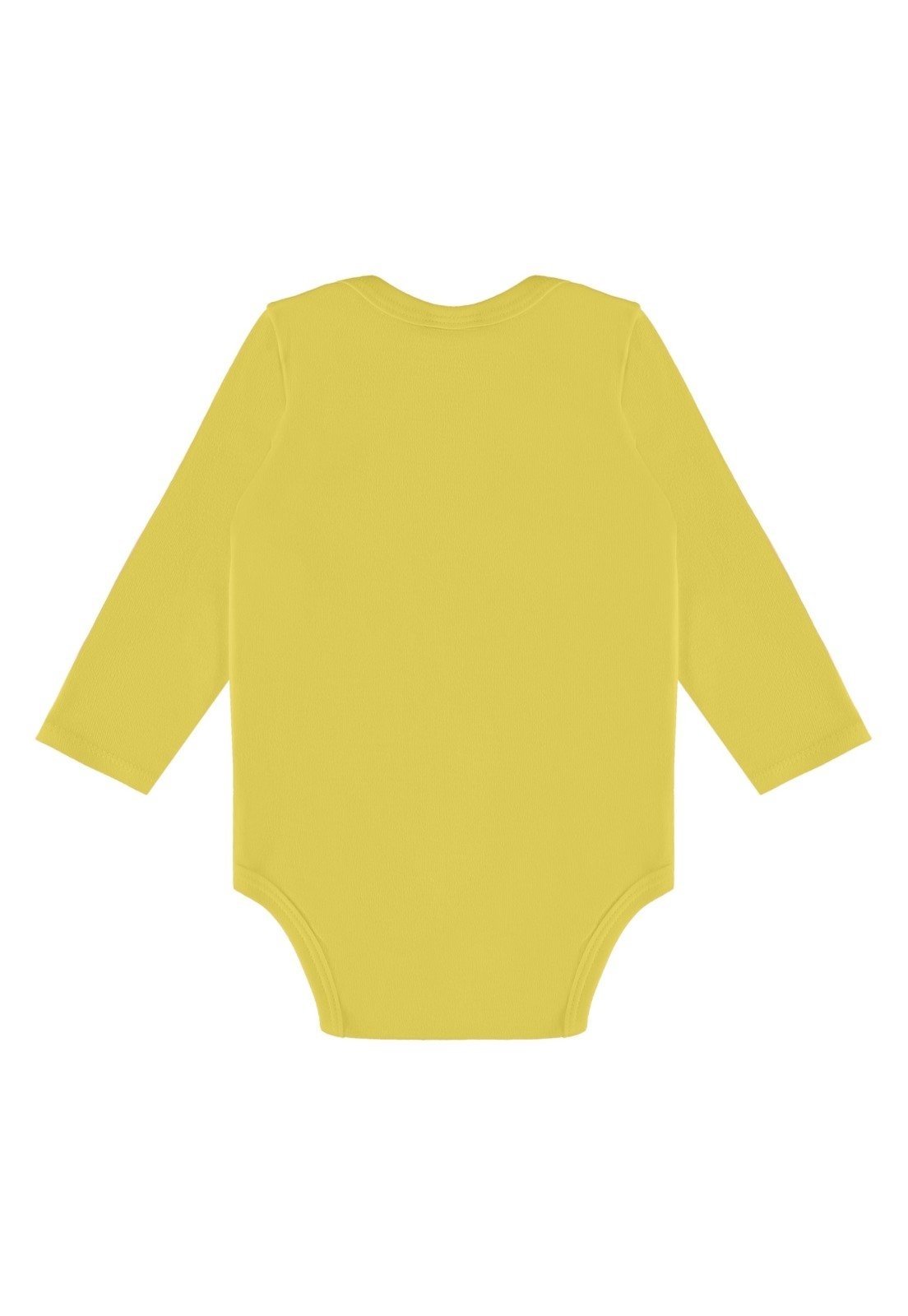 Vista 3 Infantil - Body Manga Longa Básico Unissex Guloseima amarelo GULOSEIMA amarelo