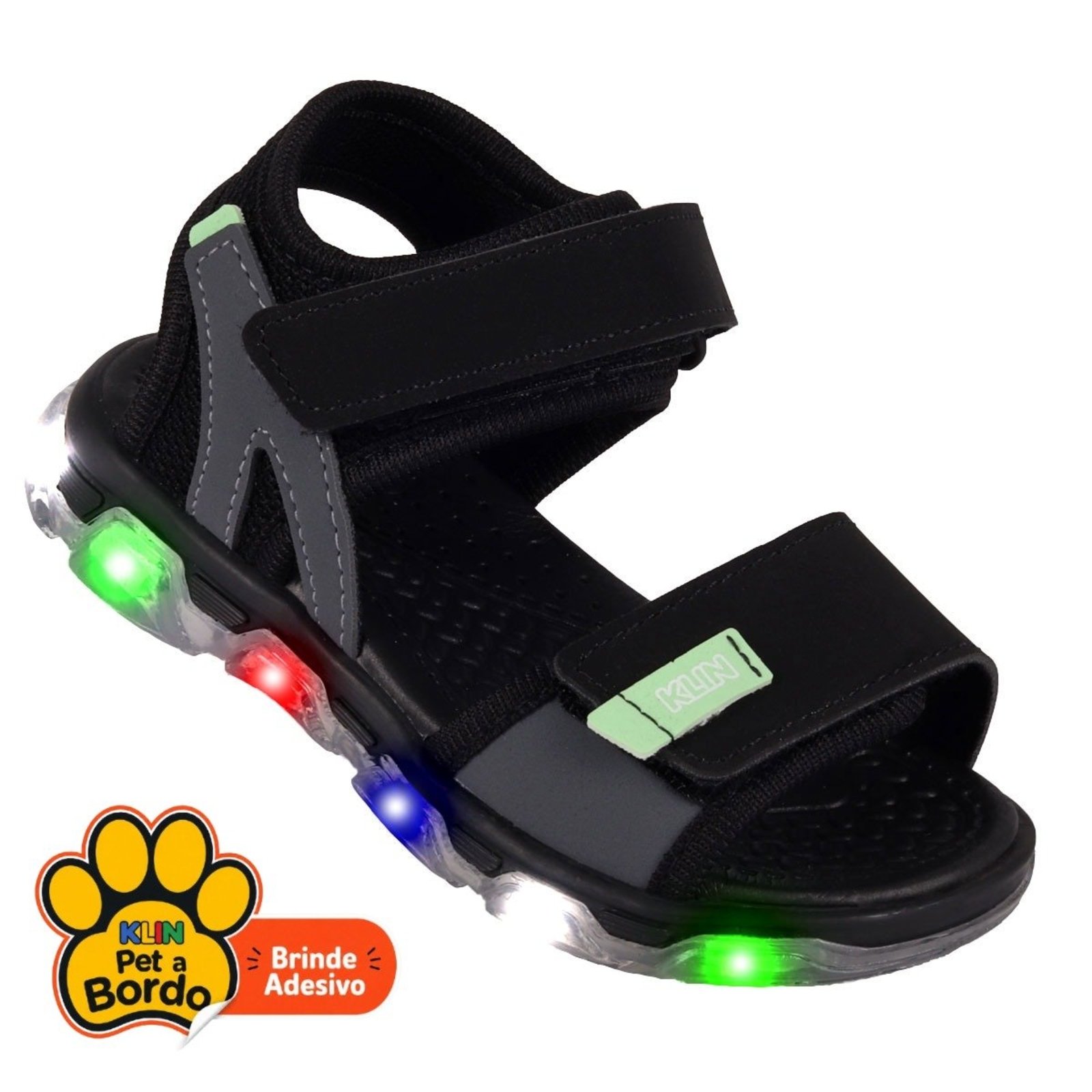 Infantil - Papete Menino com LED Klin - Preto