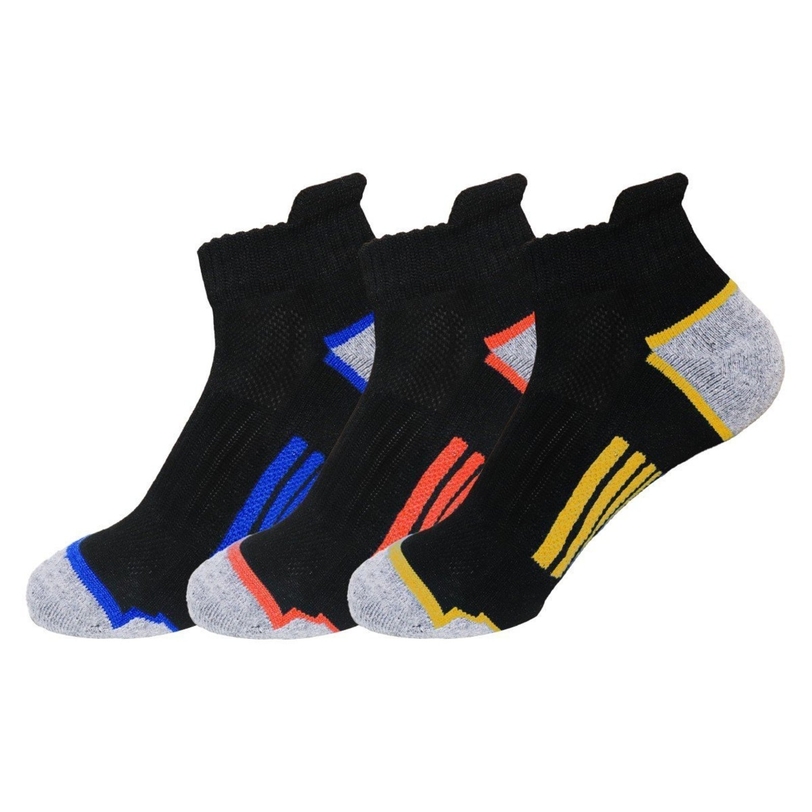 Kit 3 Pares de Meias QLC Sports Microfibra Esportiva Sortida