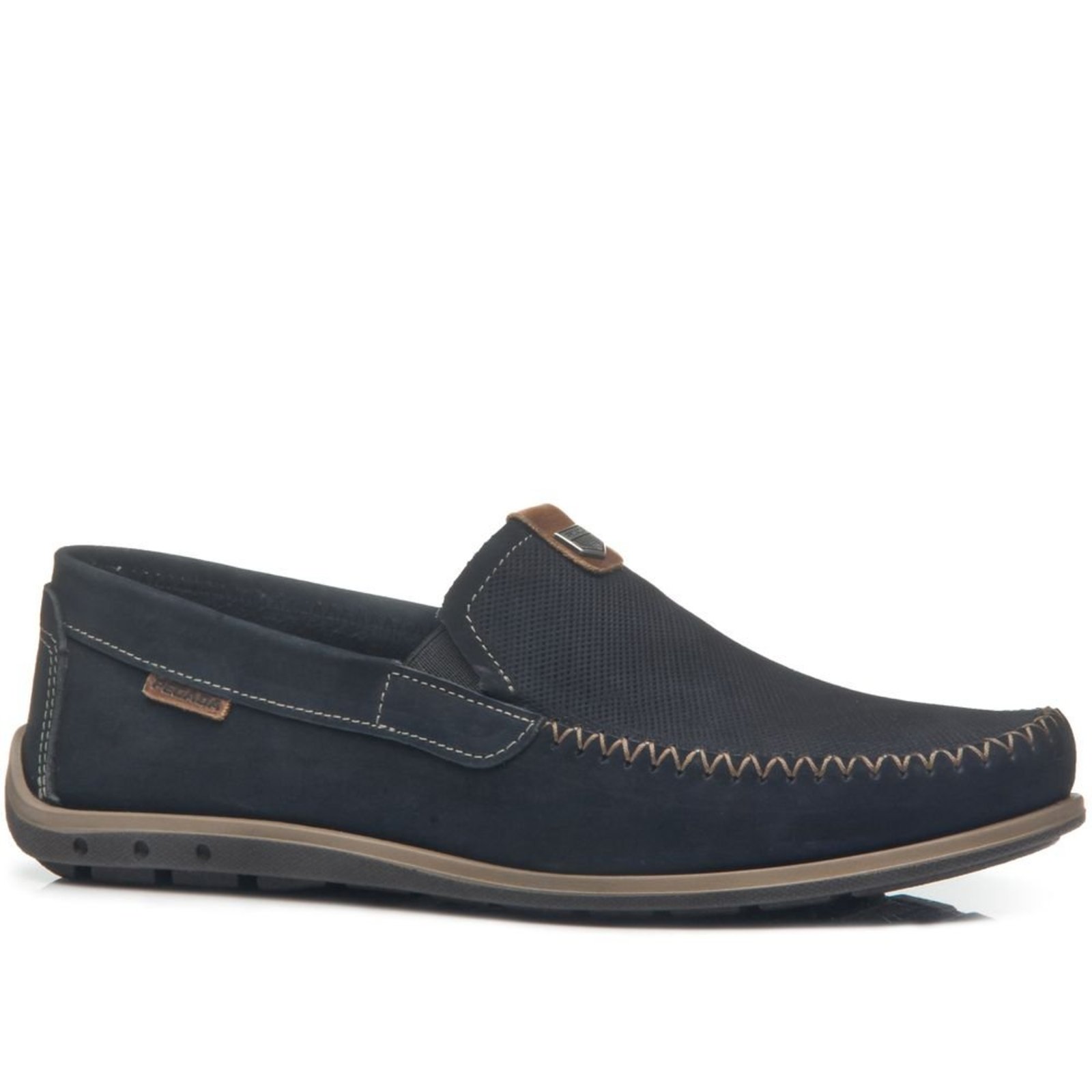 Mocassim Pegada Masculino em Couro Marinho 141603-09 Mocassim Pegada Masculino em Couro Marinho 141603-09 39